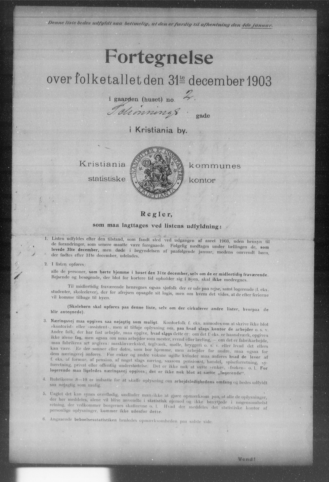 OBA, Kommunal folketelling 31.12.1903 for Kristiania kjøpstad, 1903, s. 17924