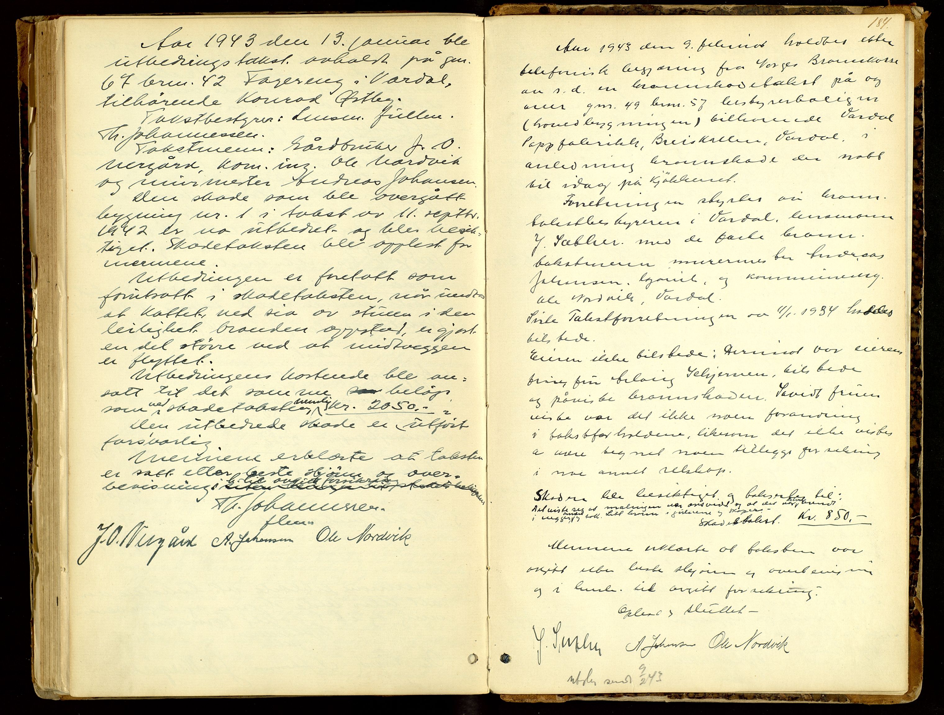 Norges Brannkasse, Vardal, AV/SAH-NBRANV-044/F/L0002: Branntakstprotokoll, 1887-1943, s. 183b-184a