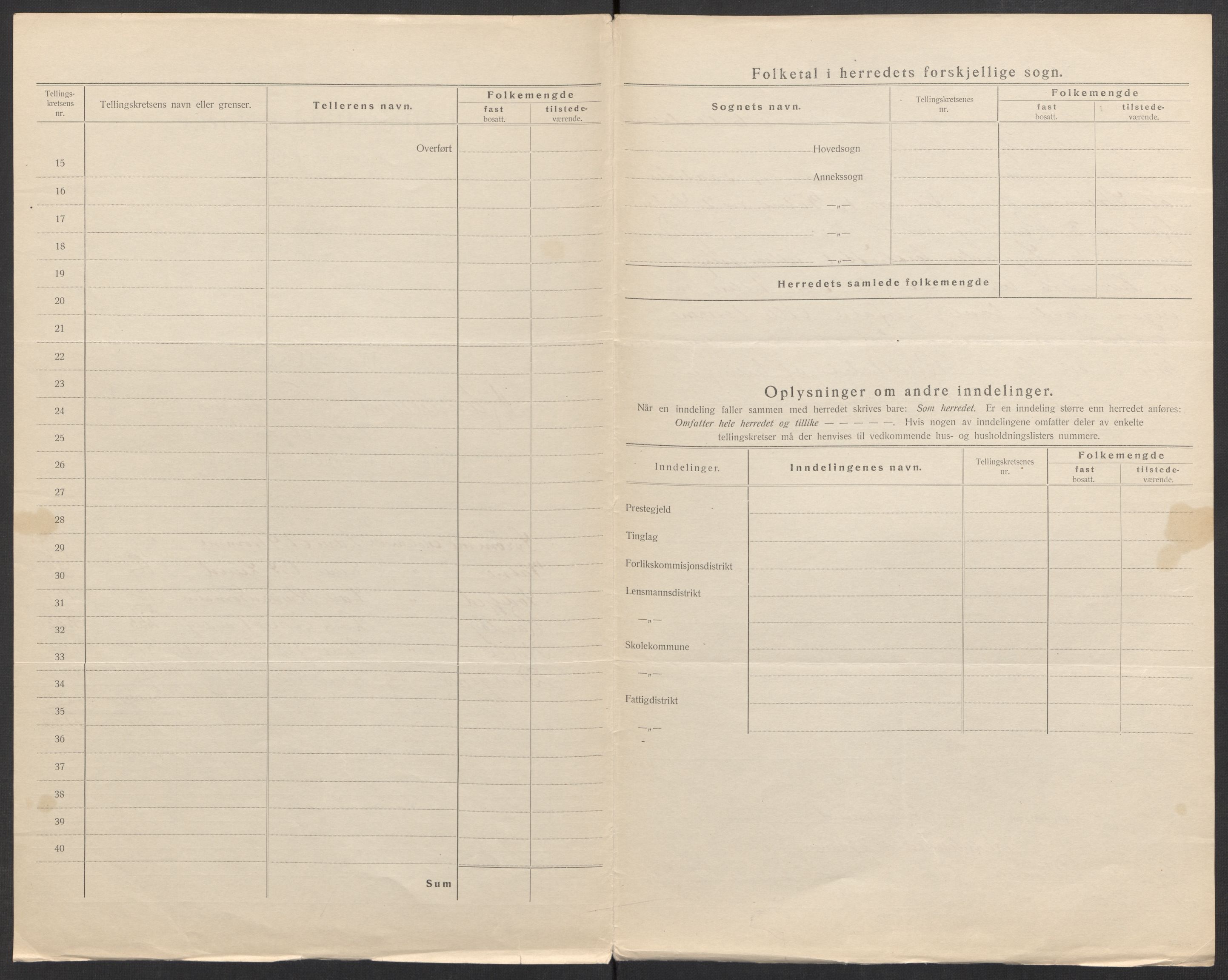 SAK, Folketelling 1920 for 1011 Randesund herred, 1920, s. 8