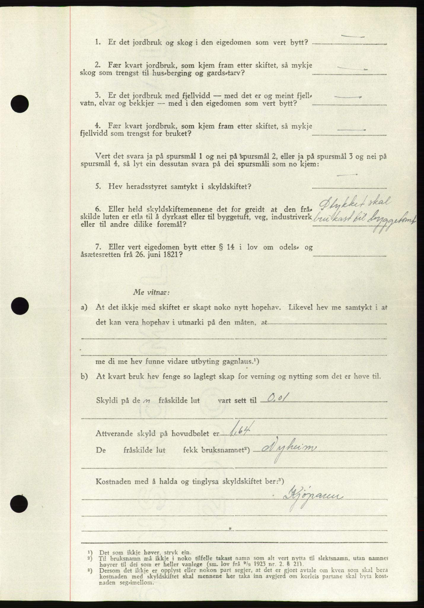 Søre Sunnmøre sorenskriveri, AV/SAT-A-4122/1/2/2C/L0083: Pantebok nr. 9A, 1948-1949, Dagboknr: 1278/1948