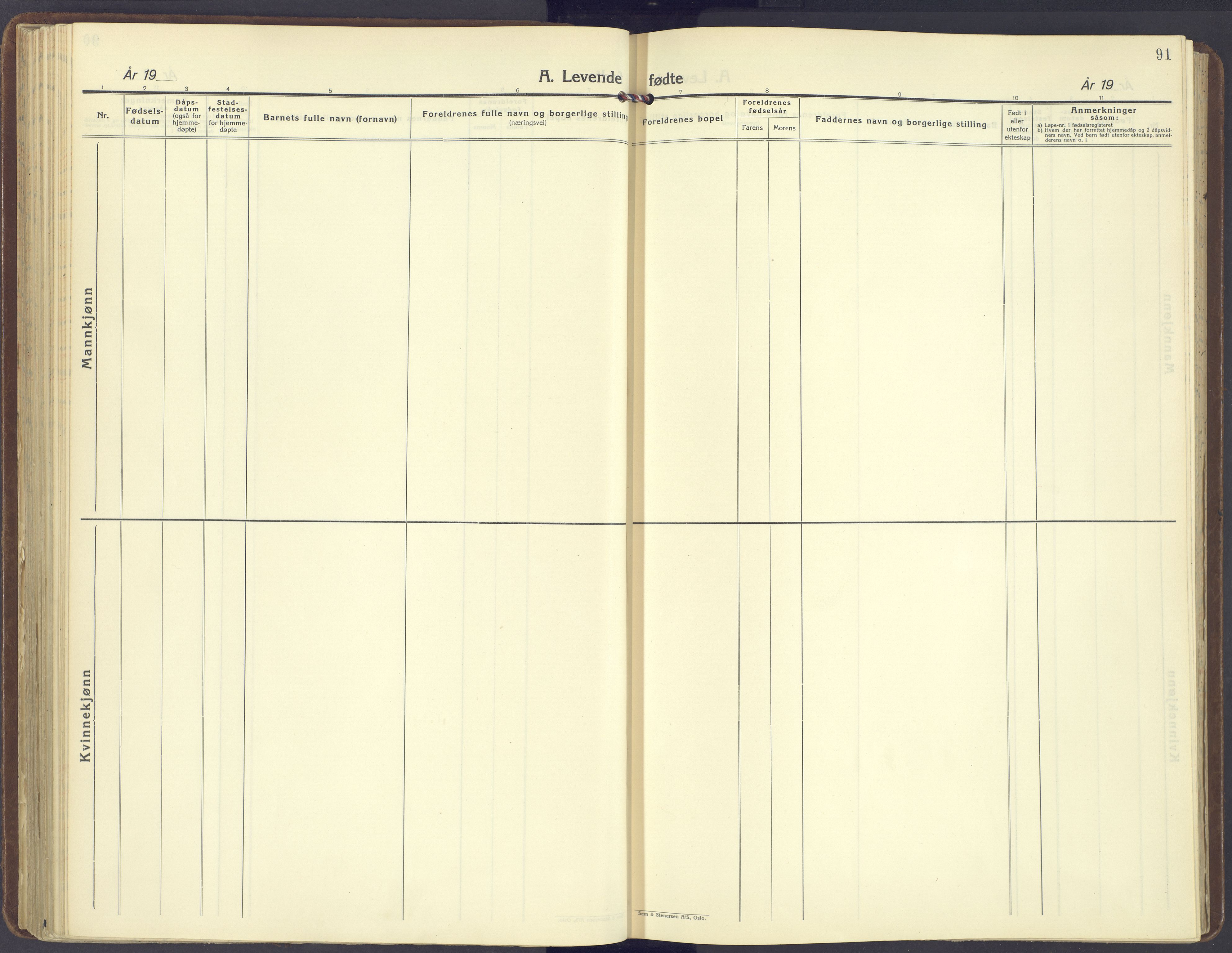 Romedal prestekontor, AV/SAH-PREST-004/K/L0014: Ministerialbok nr. 14, 1936-1949, s. 91