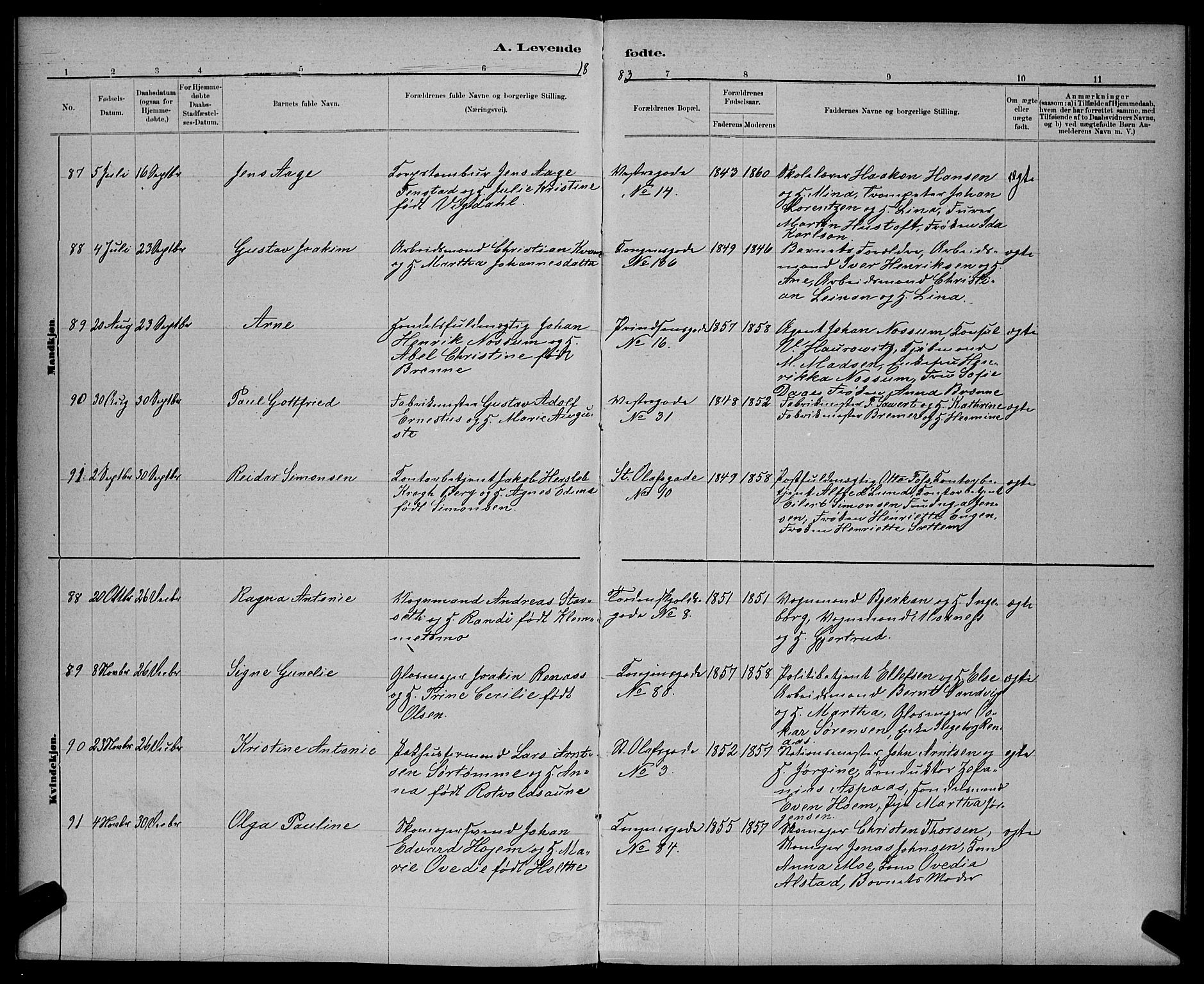 Ministerialprotokoller, klokkerbøker og fødselsregistre - Sør-Trøndelag, AV/SAT-A-1456/601/L0091: Klokkerbok nr. 601C09, 1878-1883