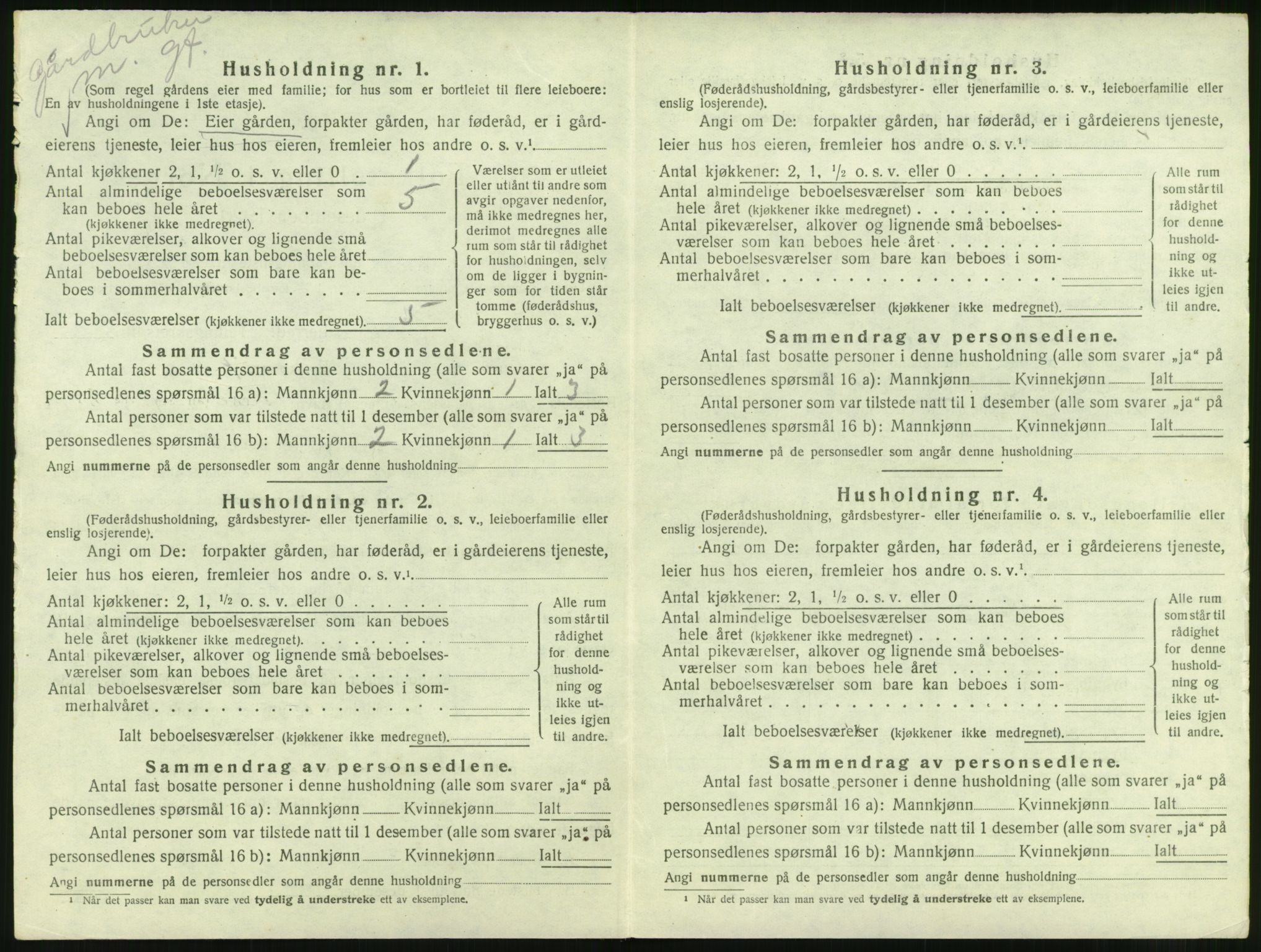 SAT, Folketelling 1920 for 1556 Frei herred, 1920, s. 256