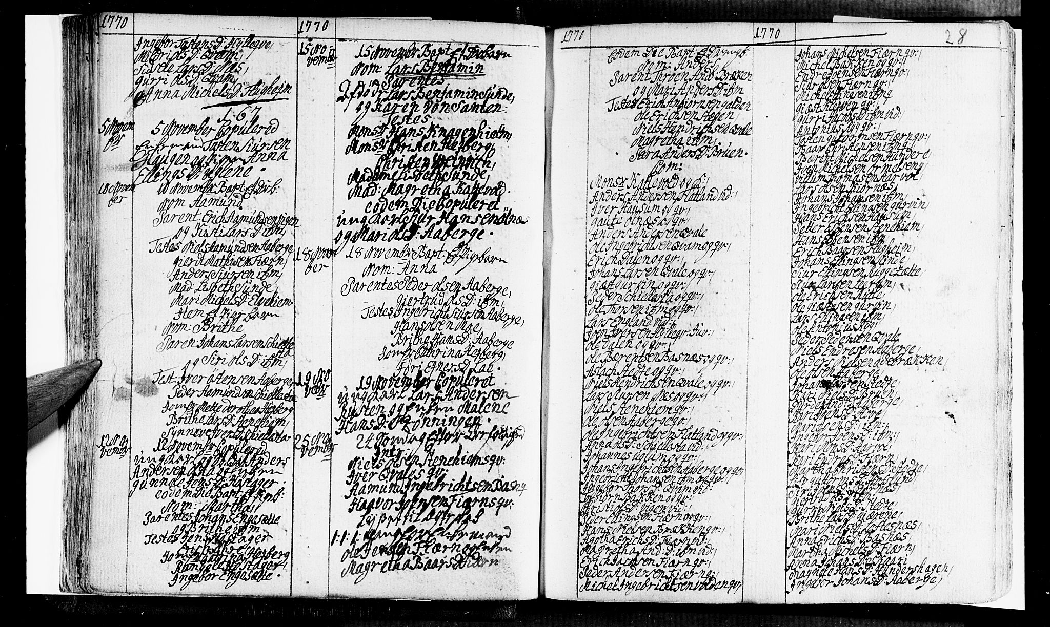 Sogndal sokneprestembete, AV/SAB-A-81301/H/Haa/Haaa/L0005: Ministerialbok nr. A 5, 1768-1782, s. 28