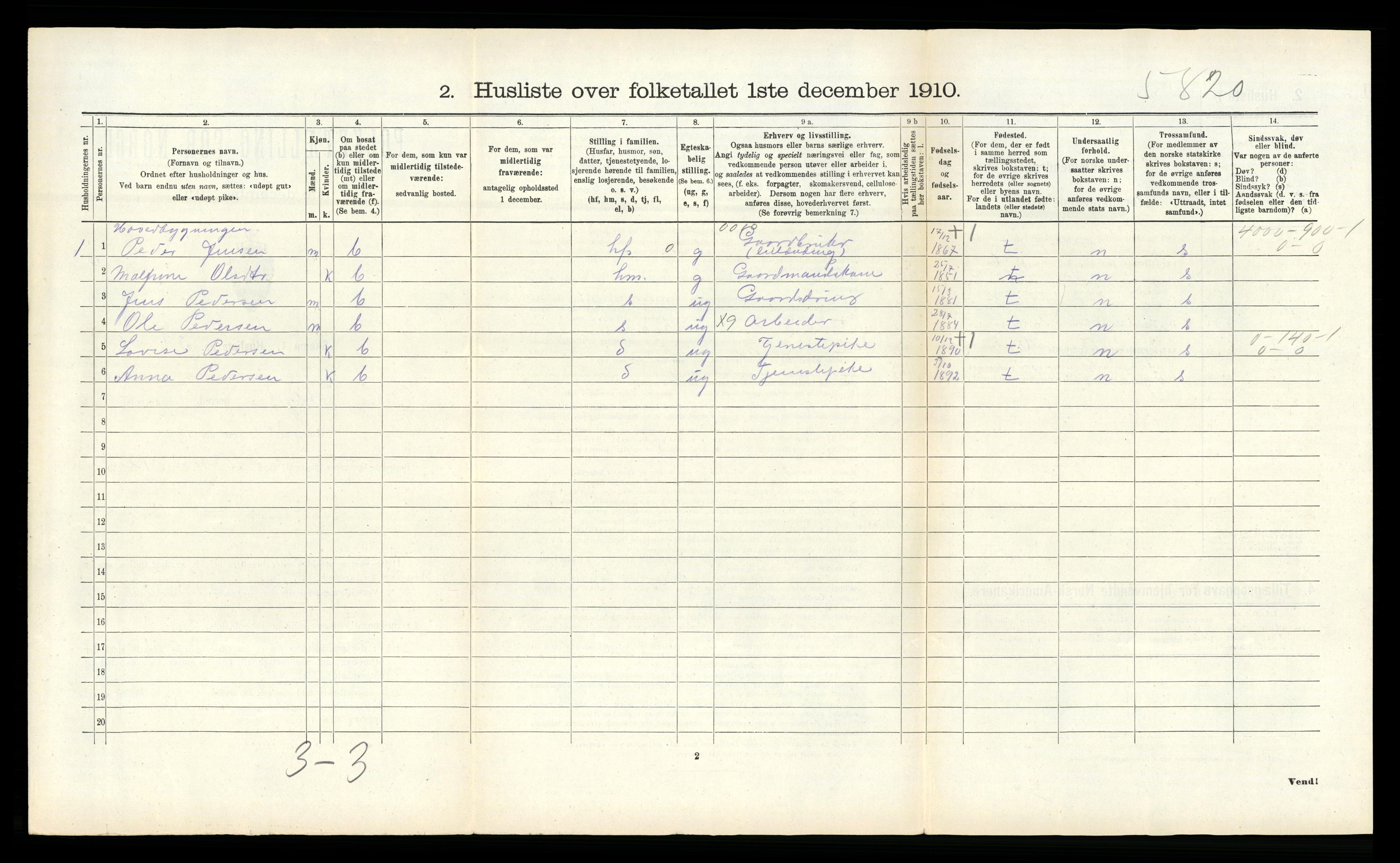 RA, Folketelling 1910 for 1833 Mo herred, 1910, s. 924