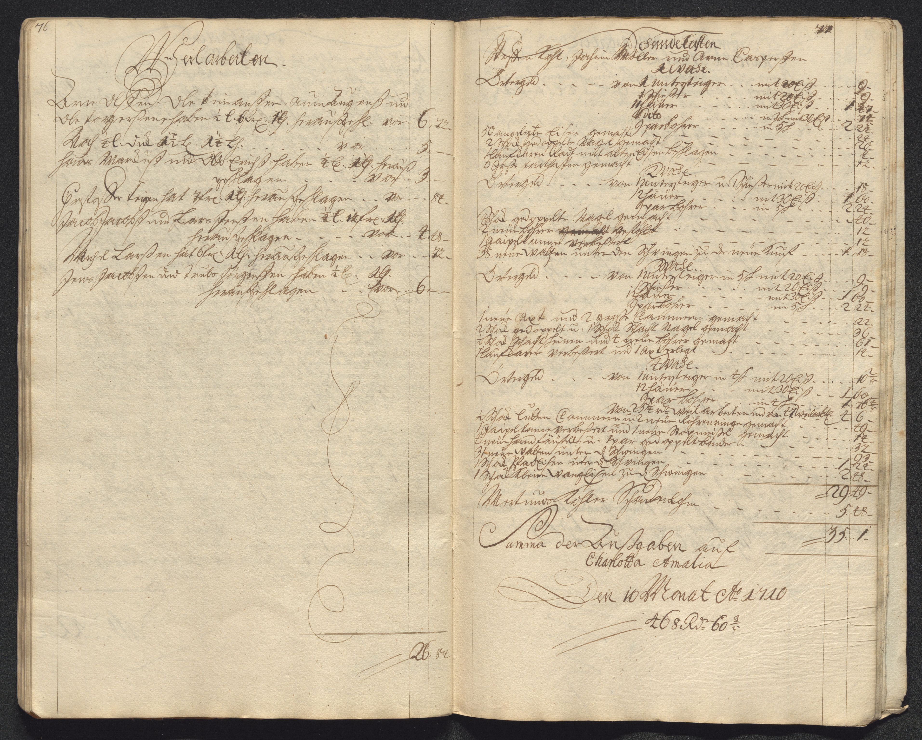 Kongsberg Sølvverk 1623-1816, AV/SAKO-EA-3135/001/D/Dc/Dcd/L0099: Utgiftsregnskap for gruver m.m., 1710, s. 471