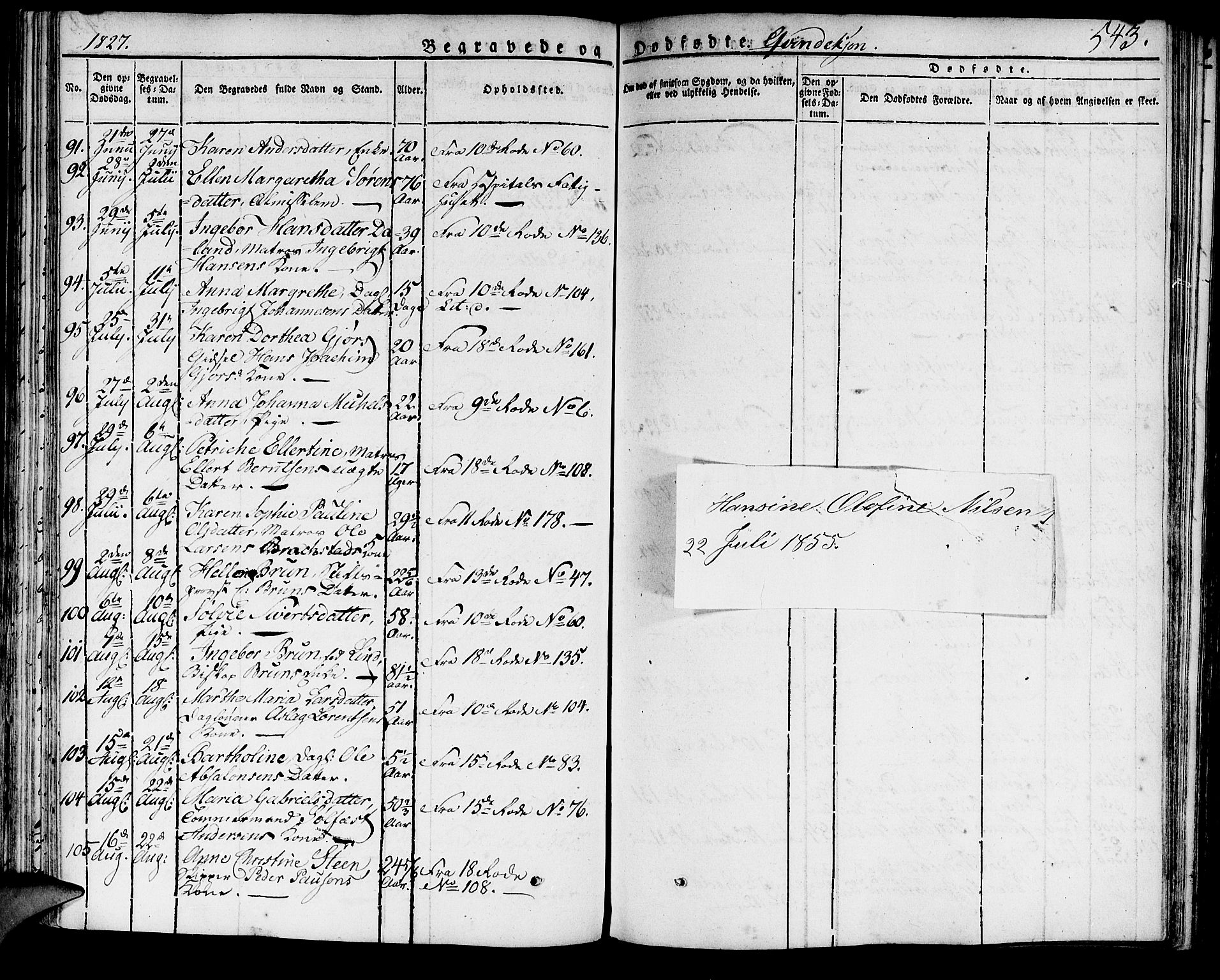 Domkirken sokneprestembete, AV/SAB-A-74801/H/Haa/L0012: Ministerialbok nr. A 12, 1821-1840, s. 543