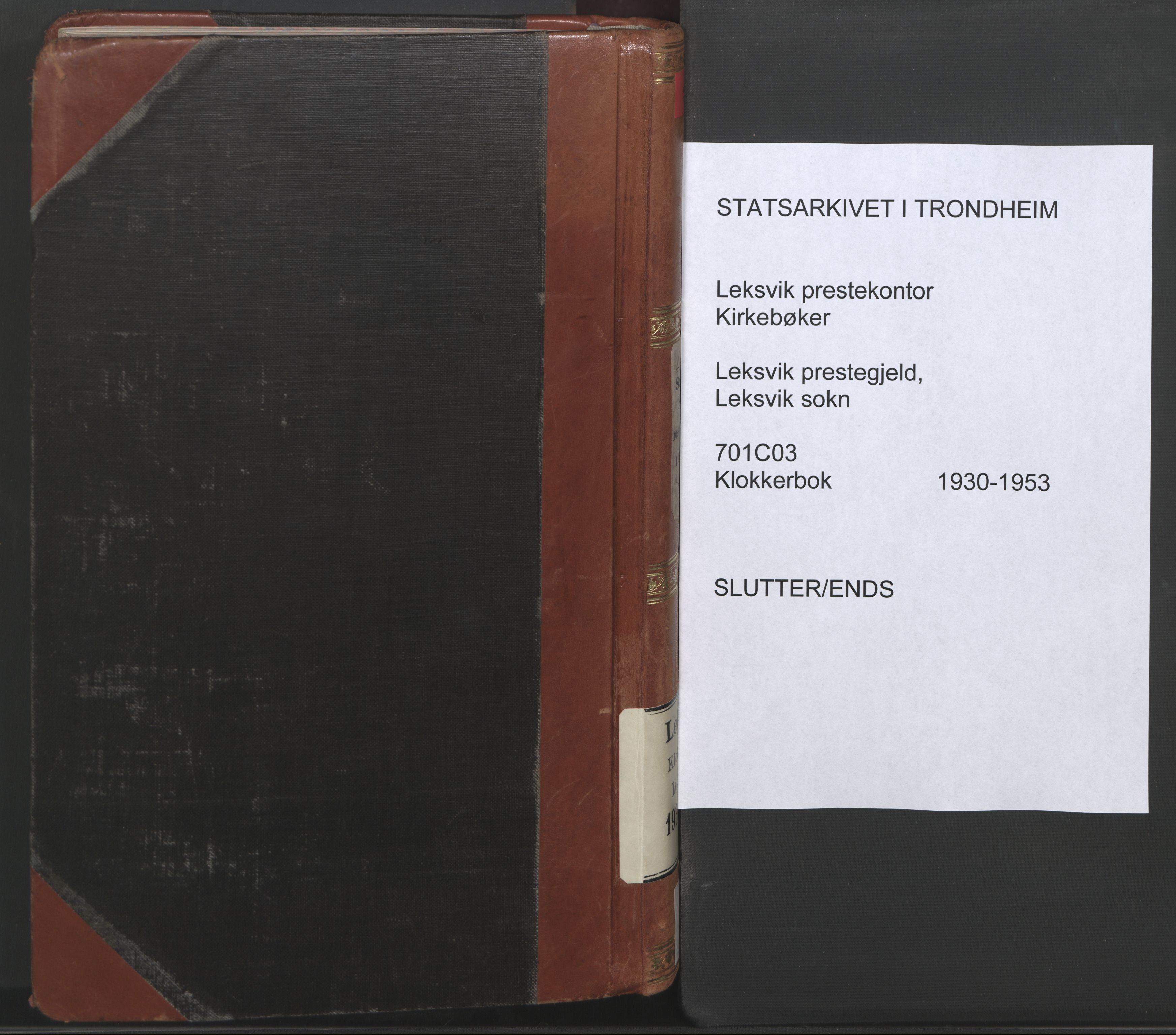 Ministerialprotokoller, klokkerbøker og fødselsregistre - Nord-Trøndelag, SAT/A-1458/701/L0019: Klokkerbok nr. 701C03, 1930-1953