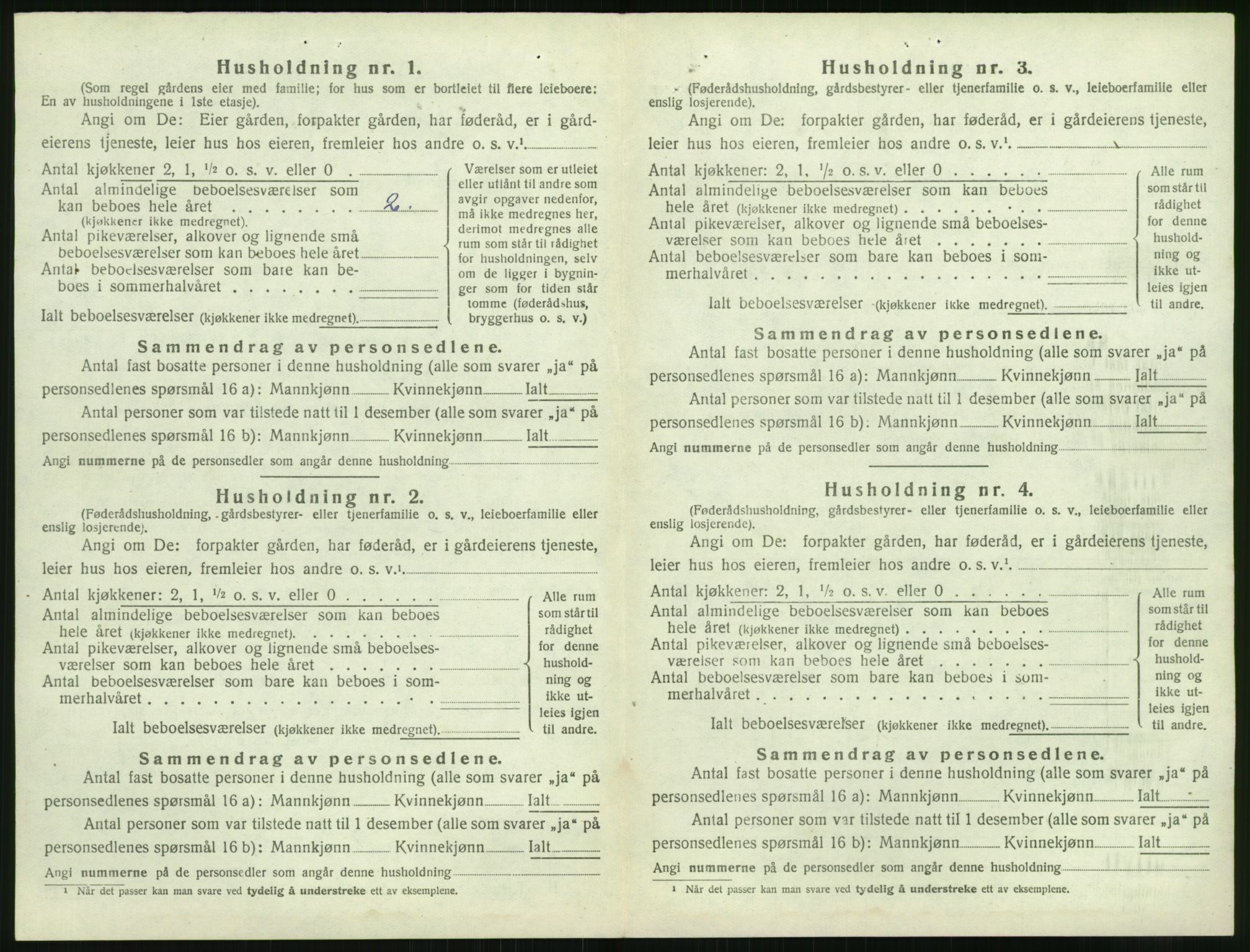 SAK, Folketelling 1920 for 0915 Dypvåg herred, 1920, s. 910