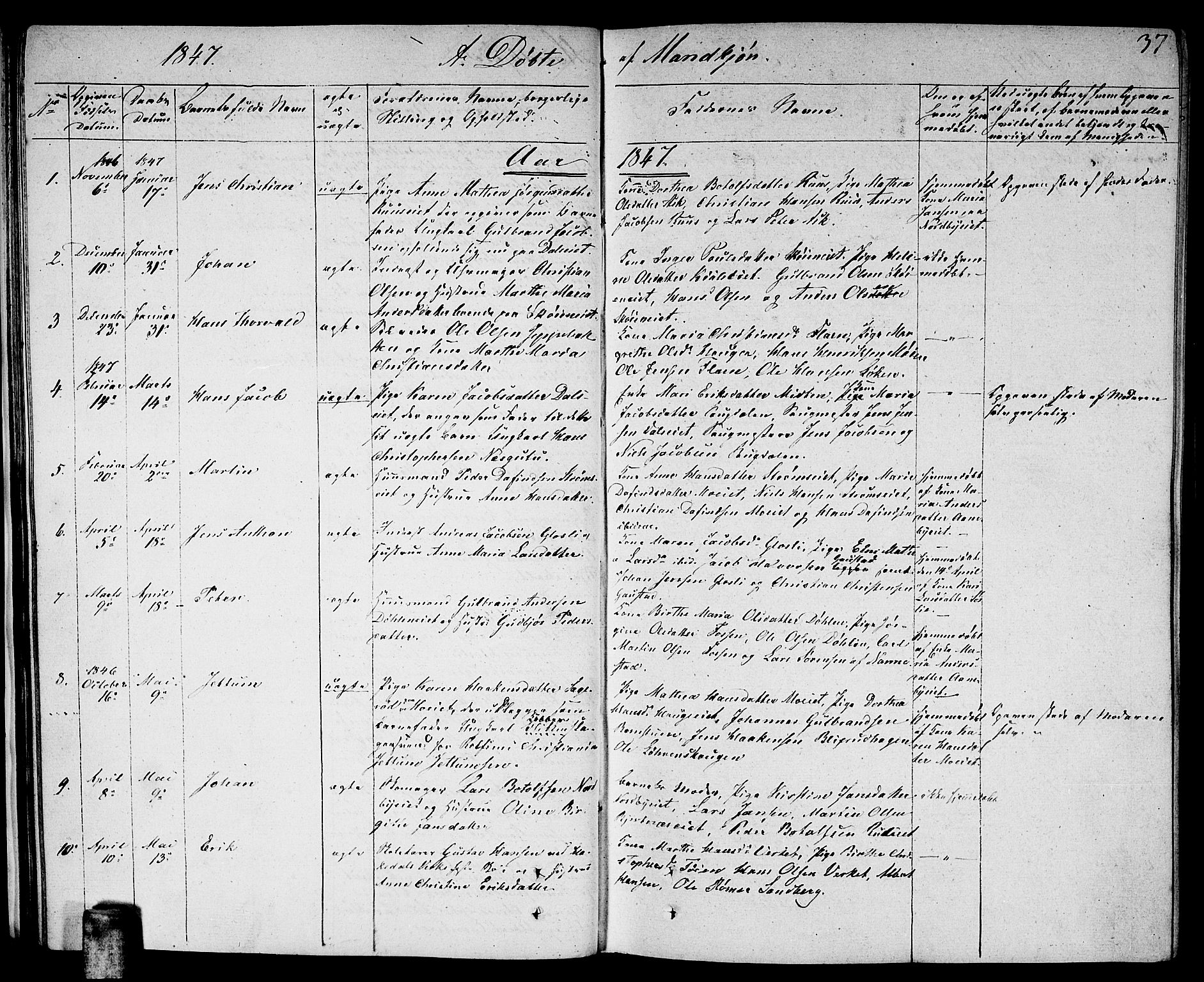 Nittedal prestekontor Kirkebøker, AV/SAO-A-10365a/F/Fa/L0004: Ministerialbok nr. I 4, 1836-1849, s. 37