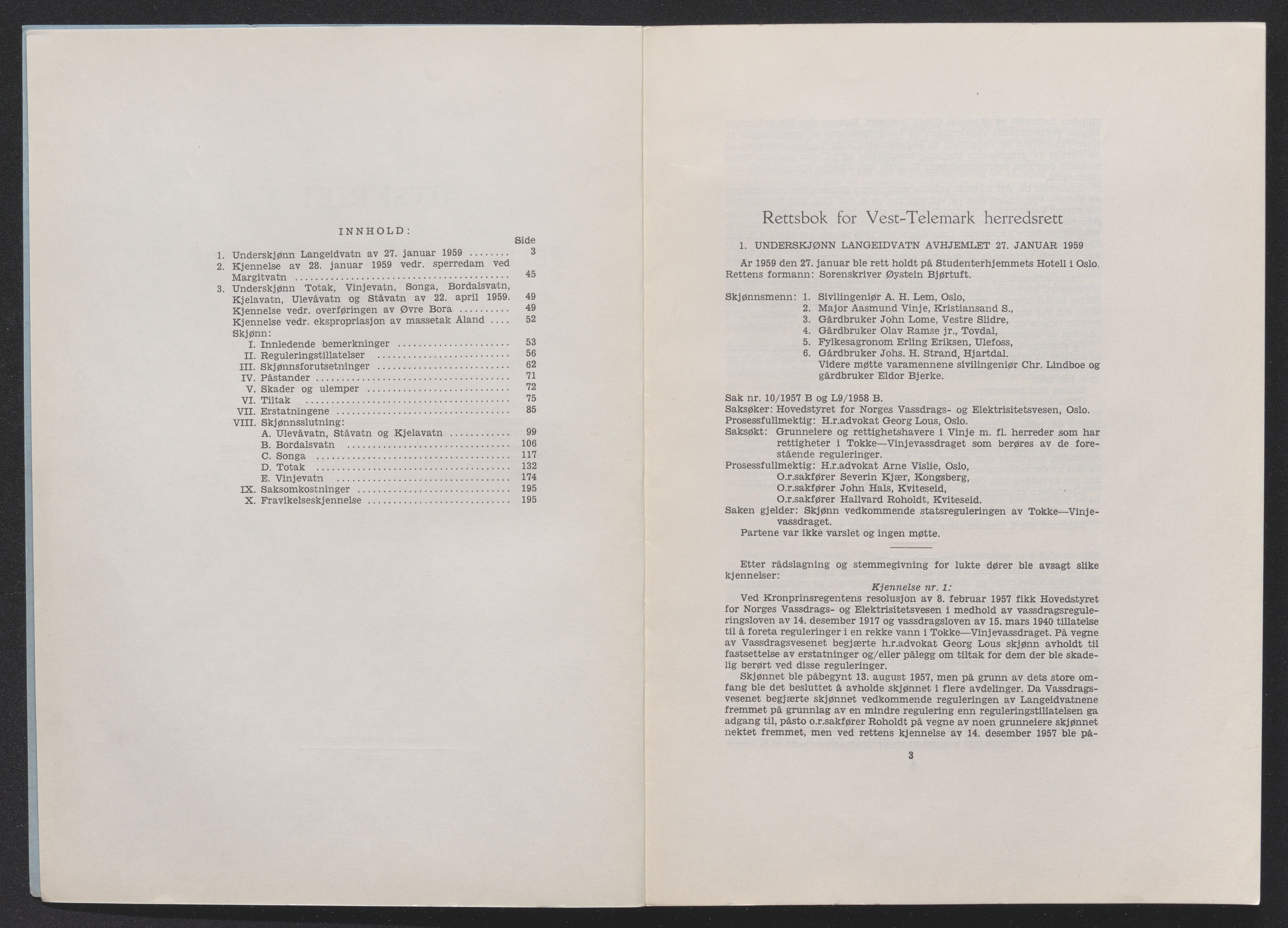 Vest-Telemark sorenskriveri, SAKO/A-134/F/Fo/Foc/L0001: Tokke og Vinjevassdraget rettsbøker, 1954-1963, s. 301