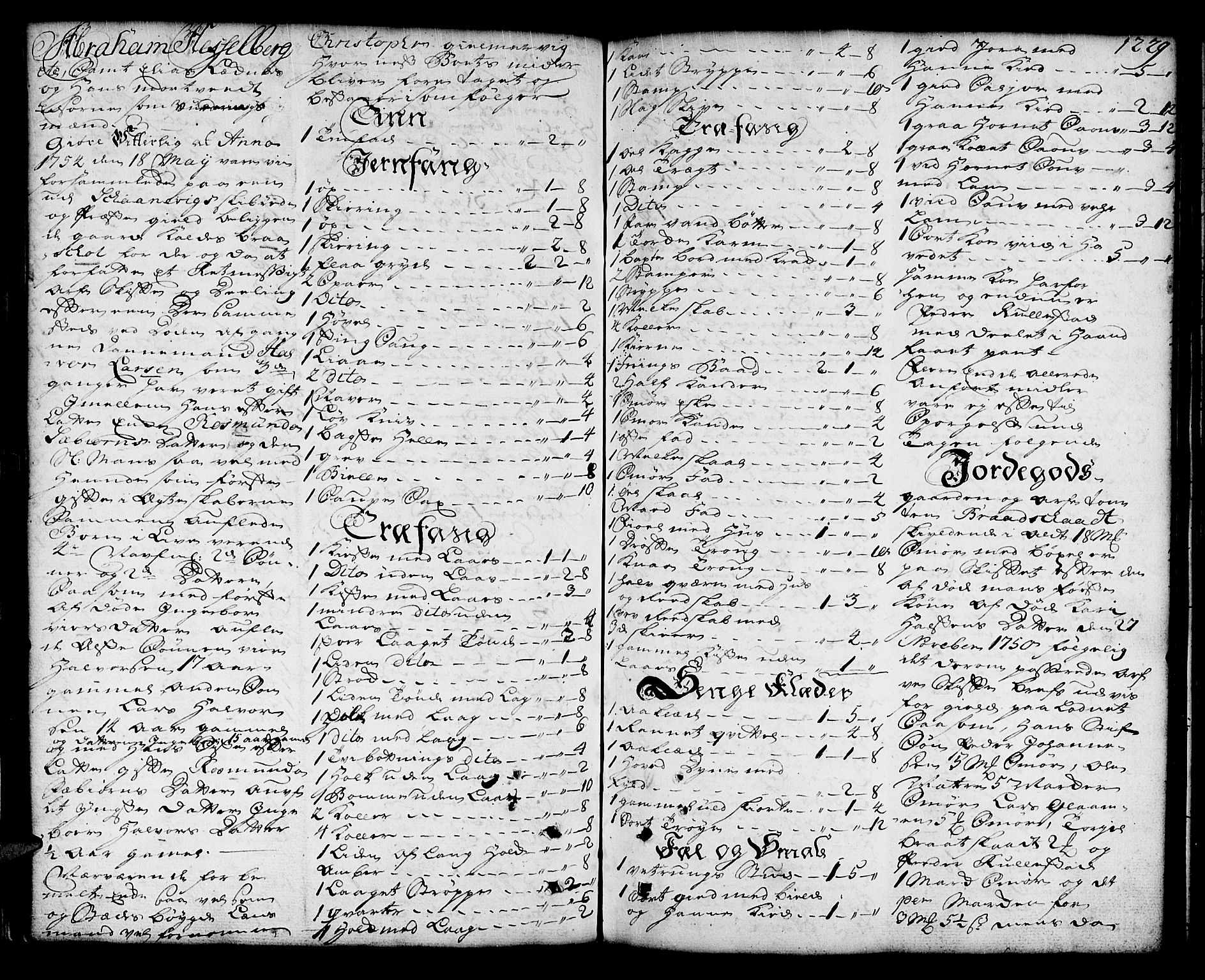Sunnhordland sorenskrivar, SAB/A-2401/1/H/Ha/Haa/L0006: Skifteprotokollar. Register på lesesal. Fol. 1061- ut, 1753-1755, s. 1228b-1229a