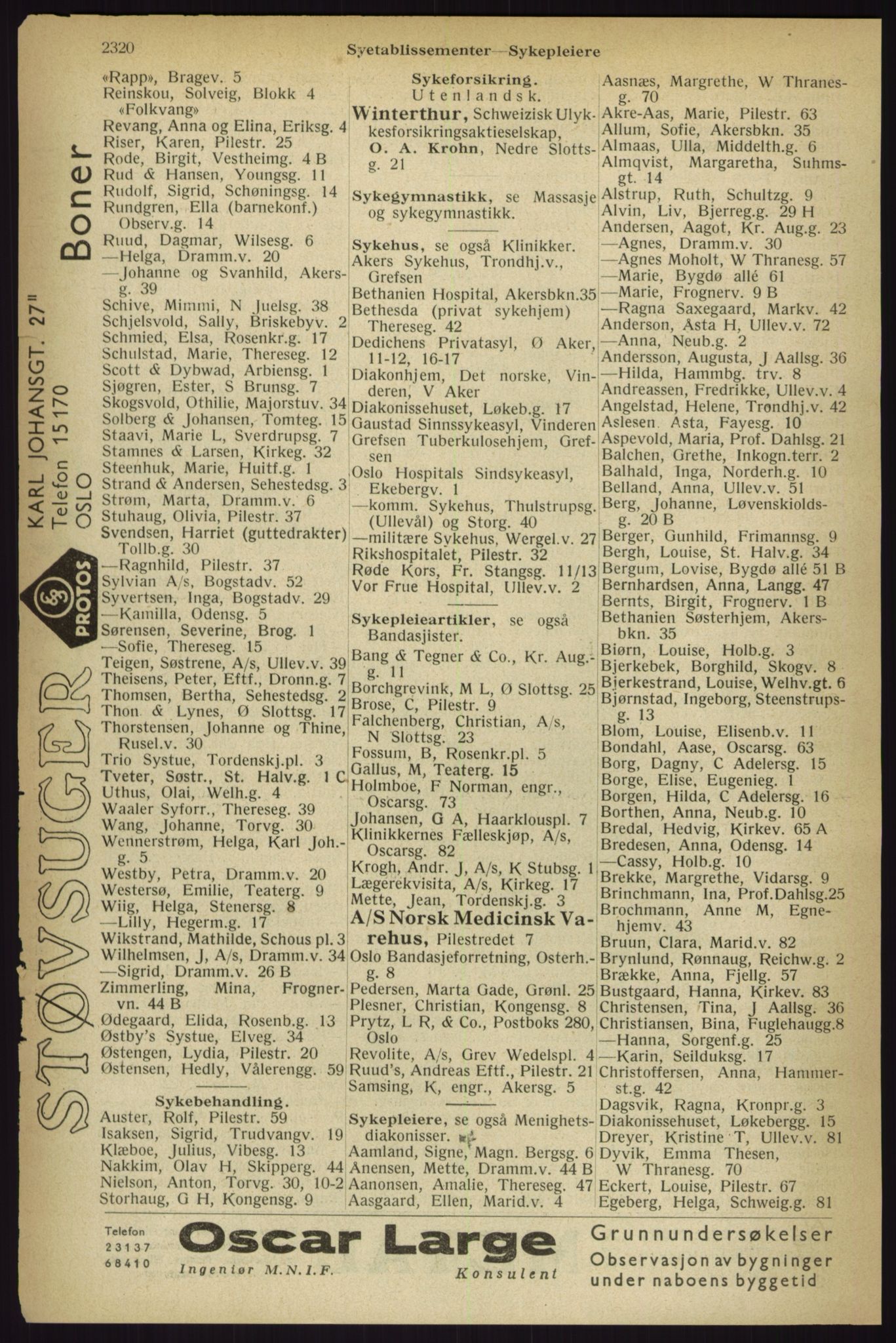 Kristiania/Oslo adressebok, PUBL/-, 1933, s. 2320
