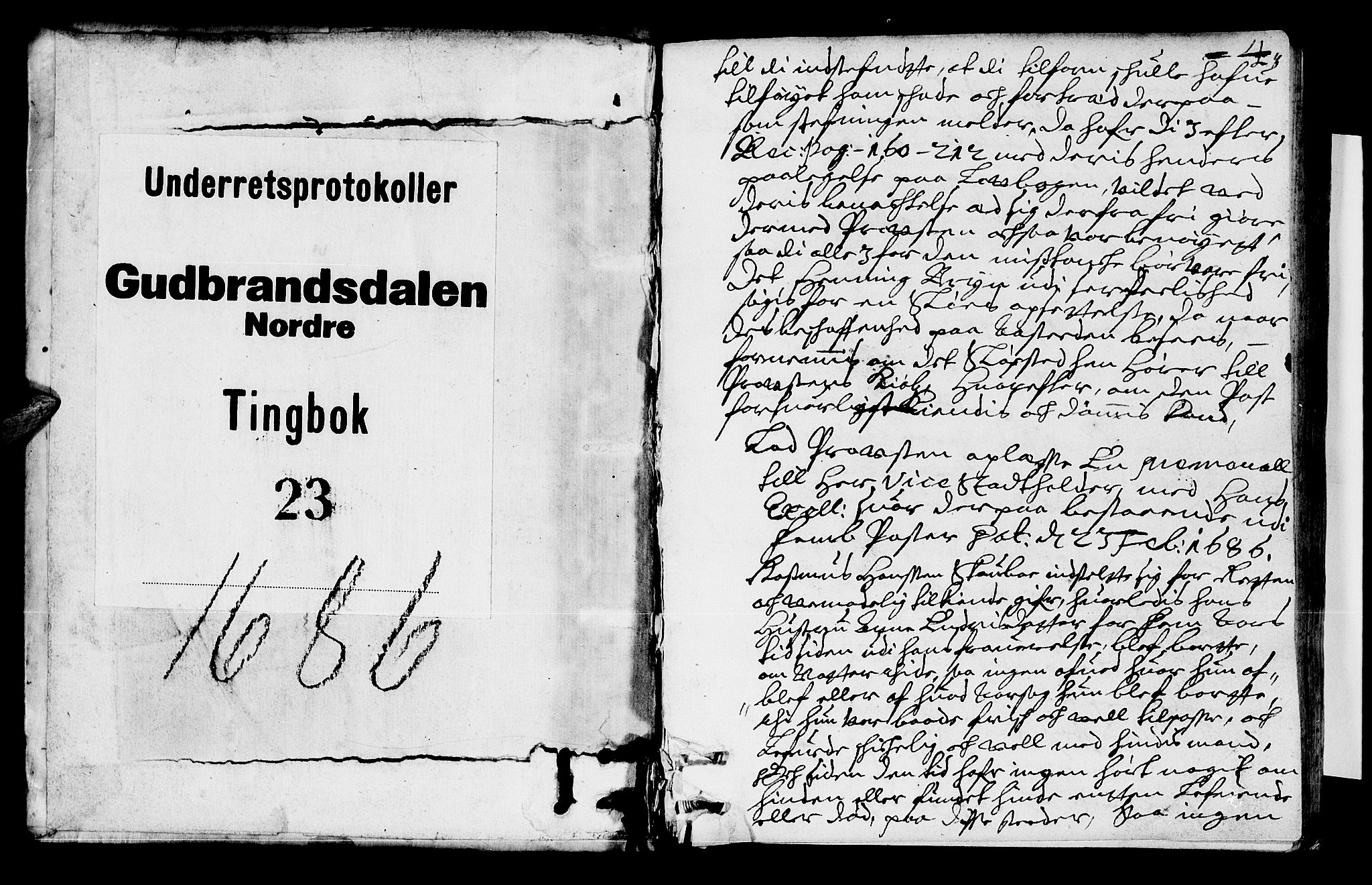 Sorenskriverier i Gudbrandsdalen, SAH/TING-036/G/Gb/Gba/L0022: Tingbok - Nord-Gudbrandsdal, 1686, s. 3b-4a