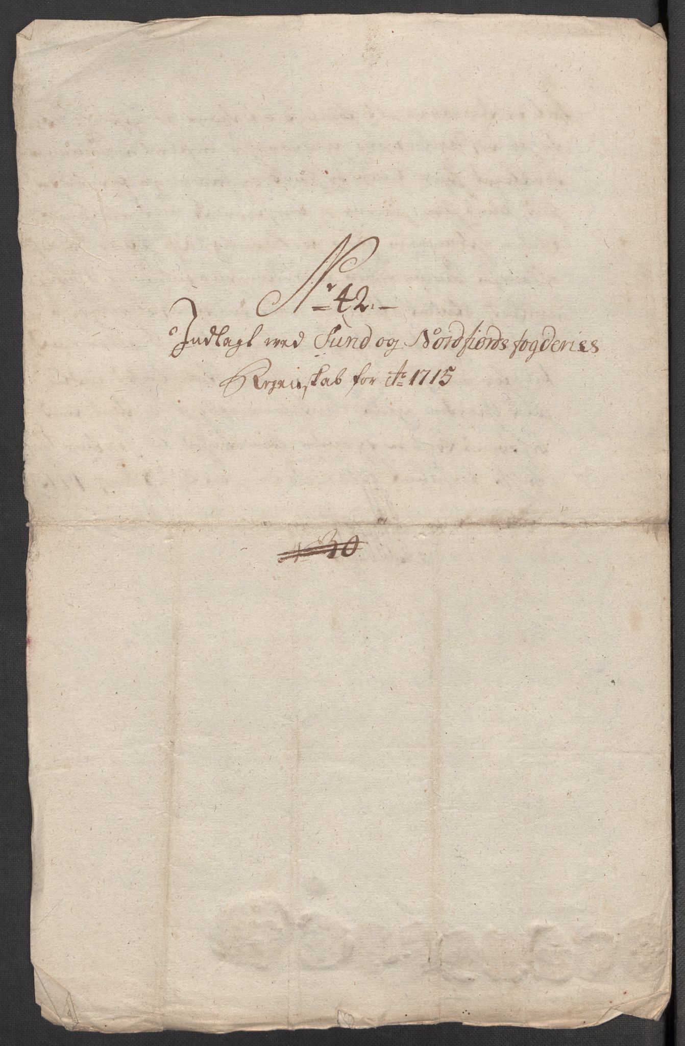 Rentekammeret inntil 1814, Reviderte regnskaper, Fogderegnskap, RA/EA-4092/R53/L3439: Fogderegnskap Sunn- og Nordfjord, 1715, s. 530