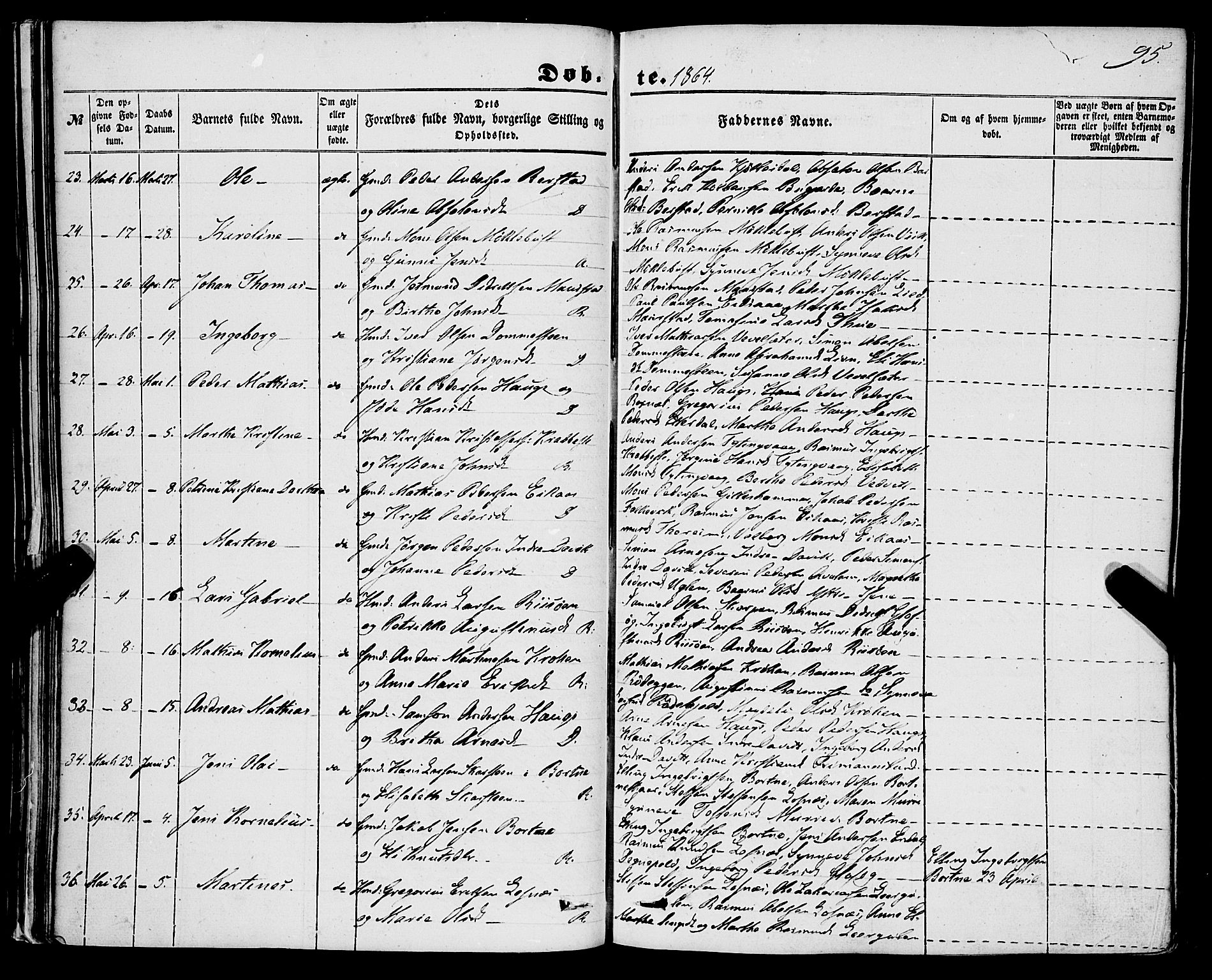 Davik sokneprestembete, AV/SAB-A-79701/H/Haa/Haaa/L0005: Ministerialbok nr. A 5, 1850-1866, s. 95