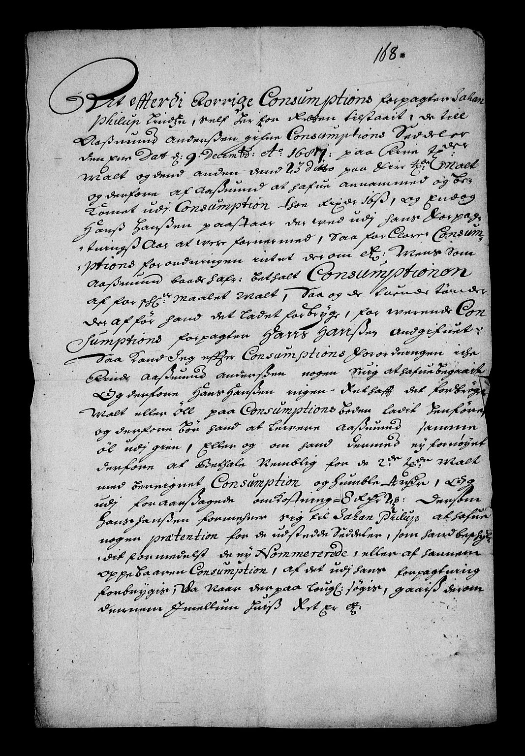 Stattholderembetet 1572-1771, RA/EA-2870/Af/L0002: Avskrifter av vedlegg til originale supplikker, nummerert i samsvar med supplikkbøkene, 1687-1689, s. 123