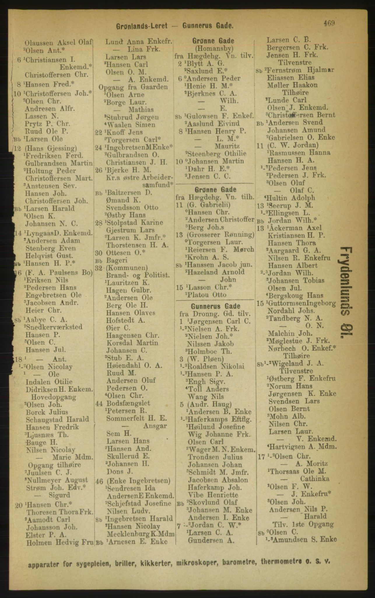 Kristiania/Oslo adressebok, PUBL/-, 1889, s. 469