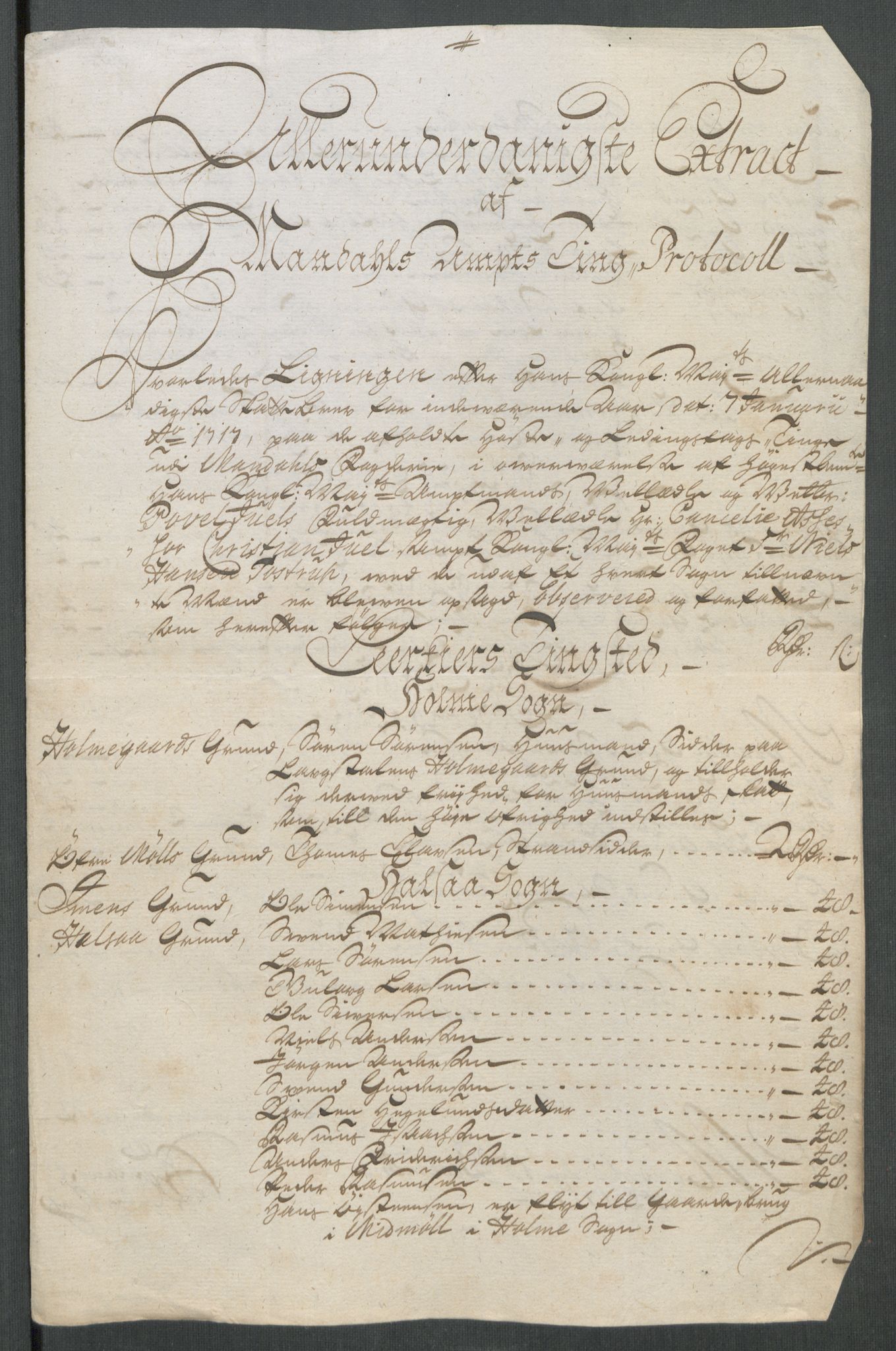 Rentekammeret inntil 1814, Reviderte regnskaper, Fogderegnskap, AV/RA-EA-4092/R43/L2561: Fogderegnskap Lista og Mandal, 1717, s. 73
