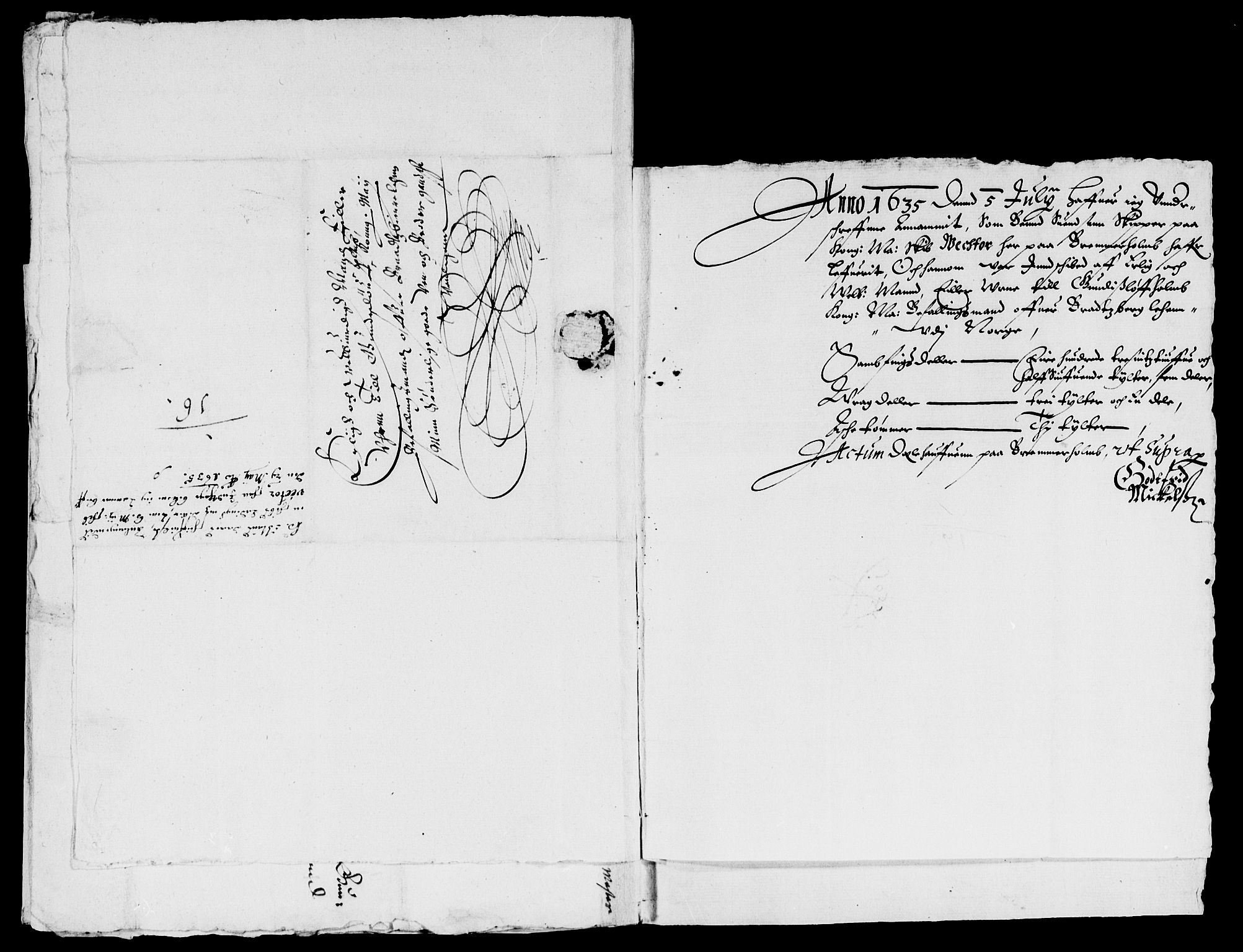 Rentekammeret inntil 1814, Reviderte regnskaper, Lensregnskaper, AV/RA-EA-5023/R/Rb/Rbp/L0018: Bratsberg len, 1634-1636