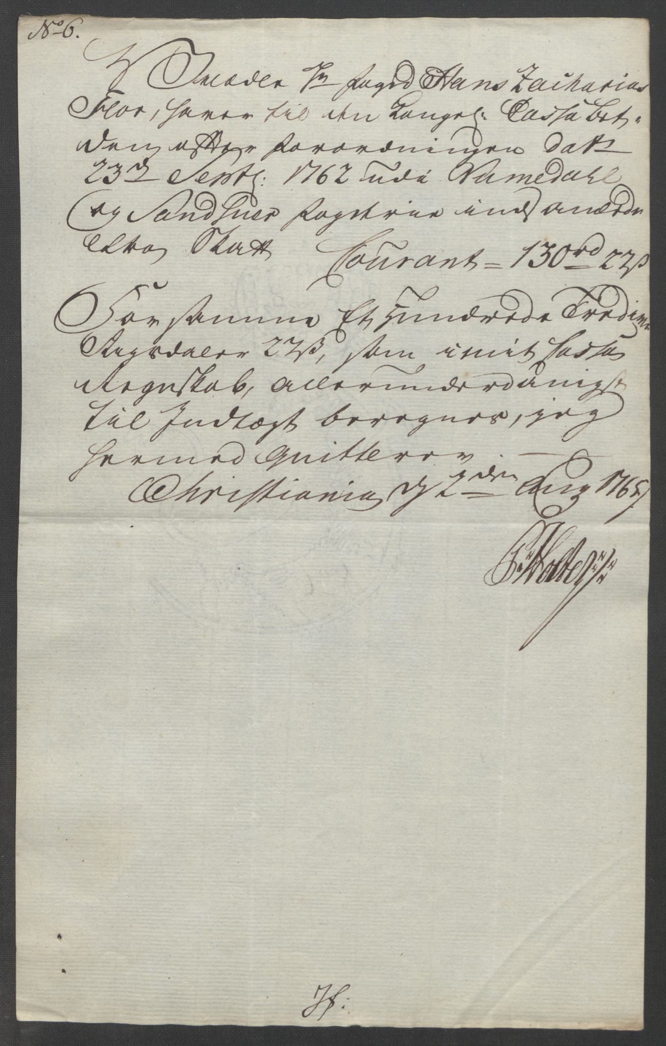 Rentekammeret inntil 1814, Reviderte regnskaper, Fogderegnskap, RA/EA-4092/R24/L1672: Ekstraskatten Numedal og Sandsvær, 1762-1767, s. 284