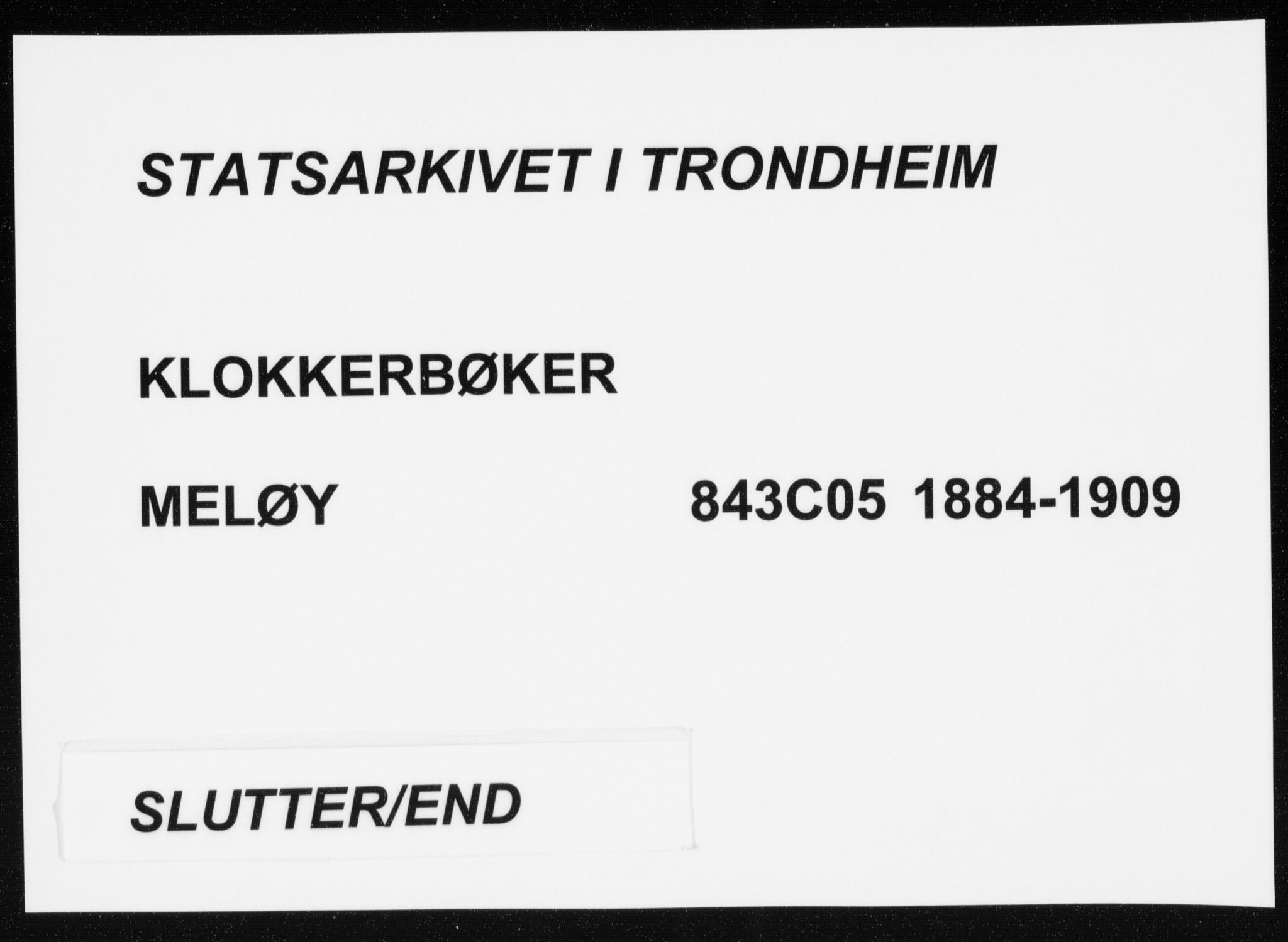 Ministerialprotokoller, klokkerbøker og fødselsregistre - Nordland, AV/SAT-A-1459/843/L0636: Klokkerbok nr. 843C05, 1884-1909