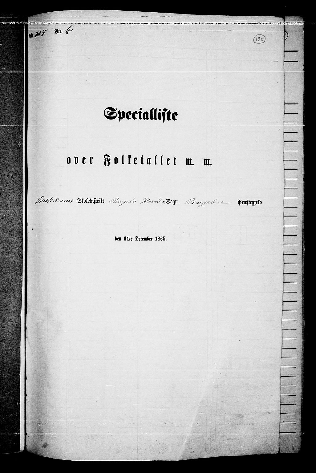 RA, Folketelling 1865 for 0520P Ringebu prestegjeld, 1865, s. 106