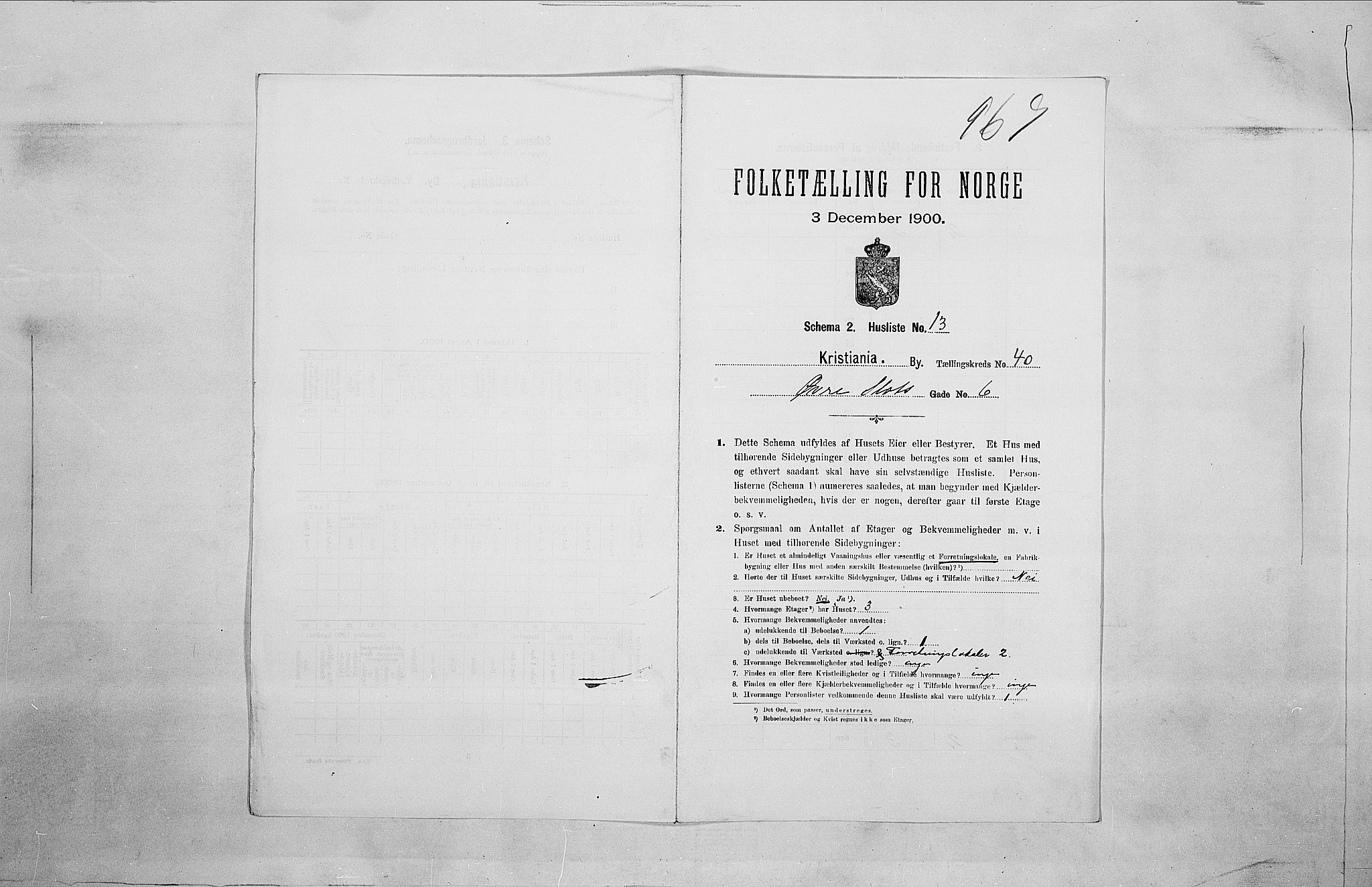 SAO, Folketelling 1900 for 0301 Kristiania kjøpstad, 1900, s. 115816