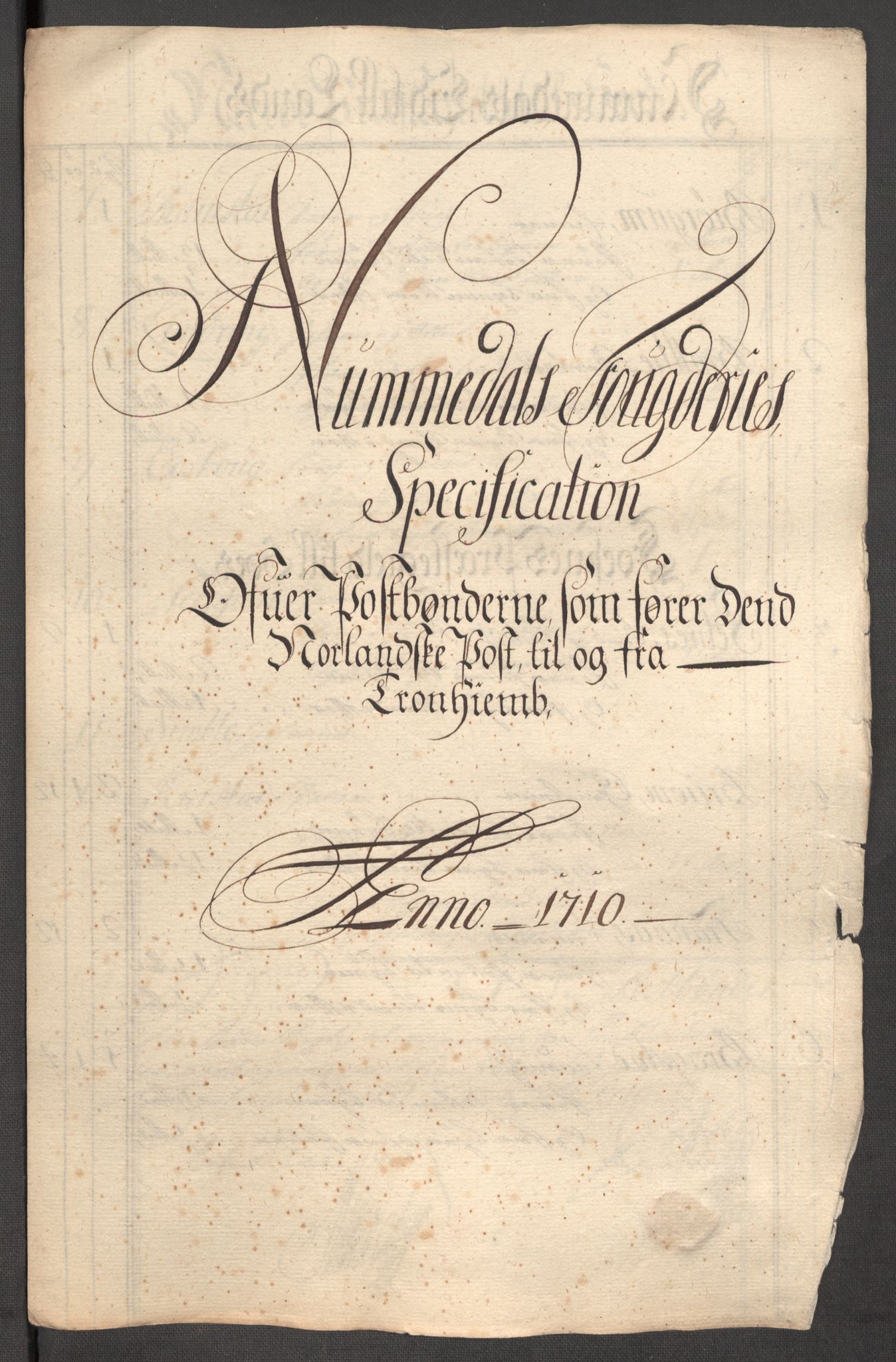 Rentekammeret inntil 1814, Reviderte regnskaper, Fogderegnskap, RA/EA-4092/R64/L4431: Fogderegnskap Namdal, 1709-1710, s. 430