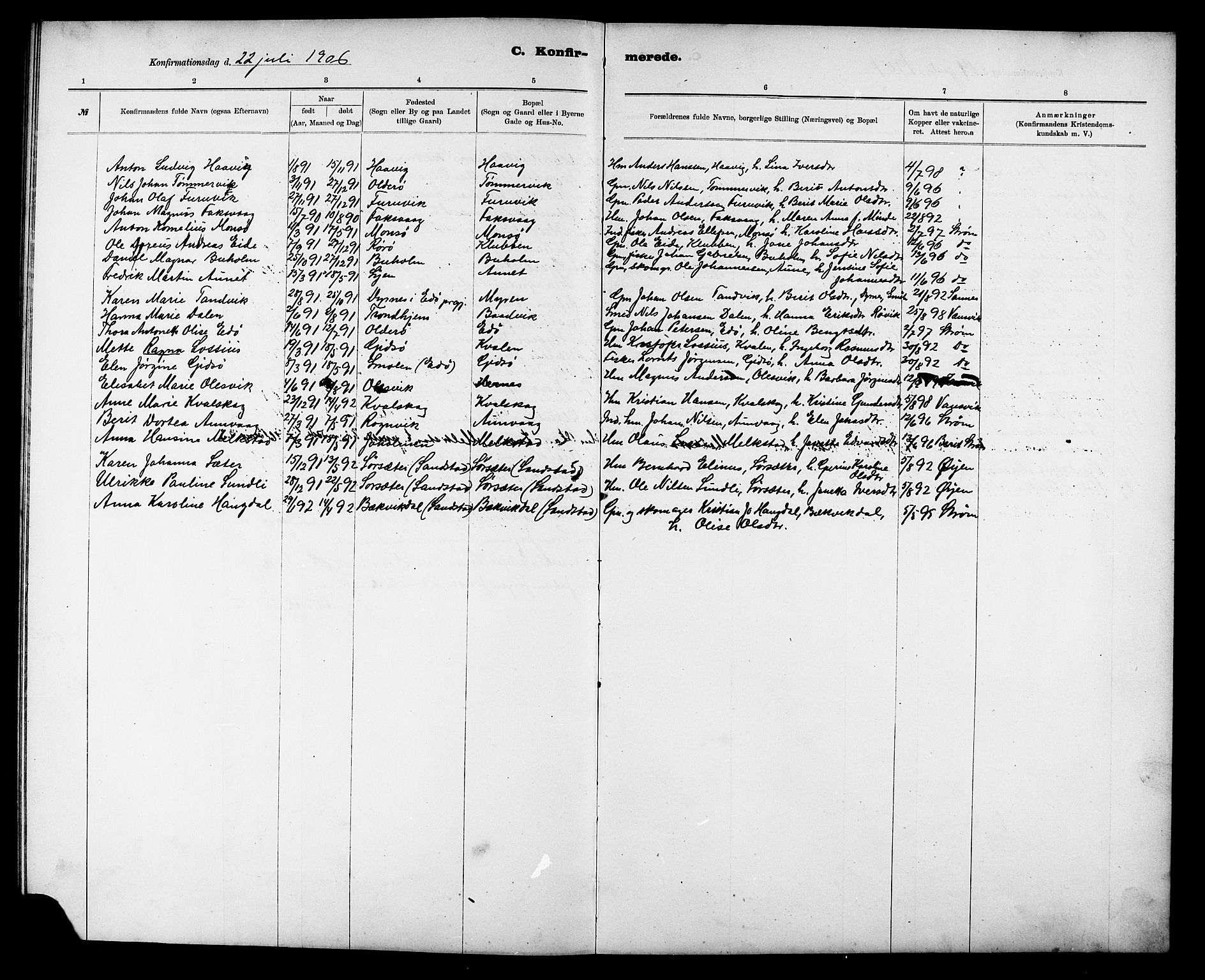 Ministerialprotokoller, klokkerbøker og fødselsregistre - Sør-Trøndelag, AV/SAT-A-1456/635/L0553: Klokkerbok nr. 635C01, 1898-1919