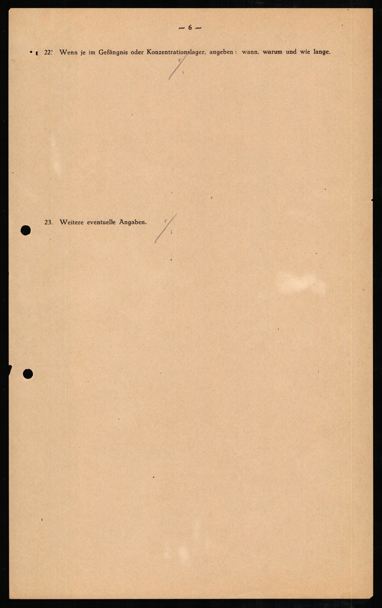 Forsvaret, Forsvarets overkommando II, RA/RAFA-3915/D/Db/L0007: CI Questionaires. Tyske okkupasjonsstyrker i Norge. Tyskere., 1945-1946, s. 38