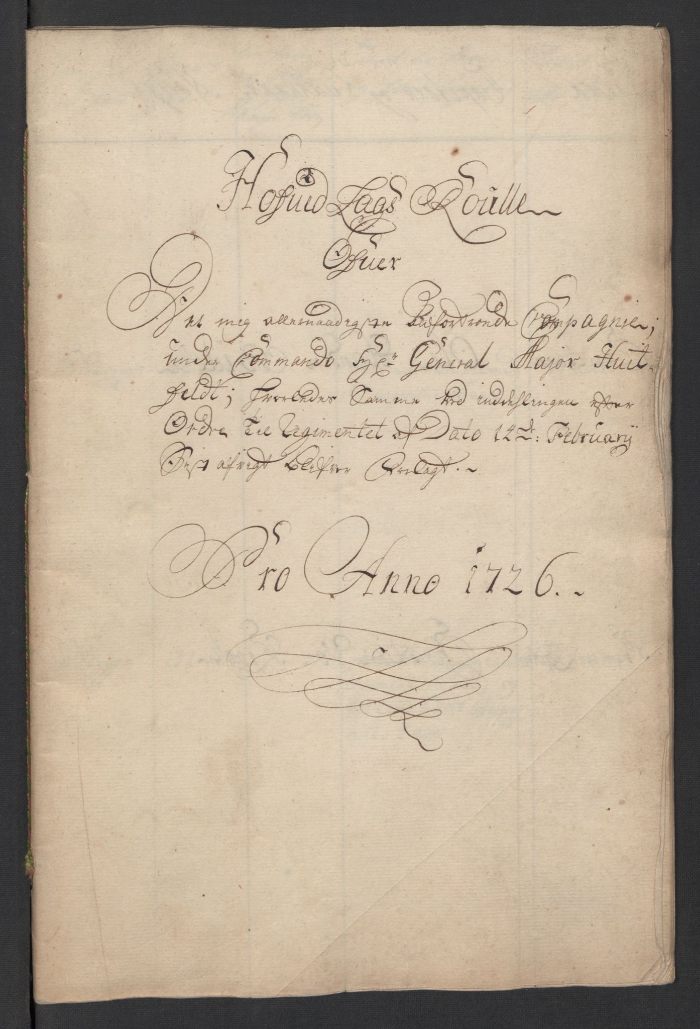 Rentekammeret inntil 1814, Realistisk ordnet avdeling, RA/EA-4070/Ki/L0015: [S14]: Hovedlegdsruller, 1726, s. 513