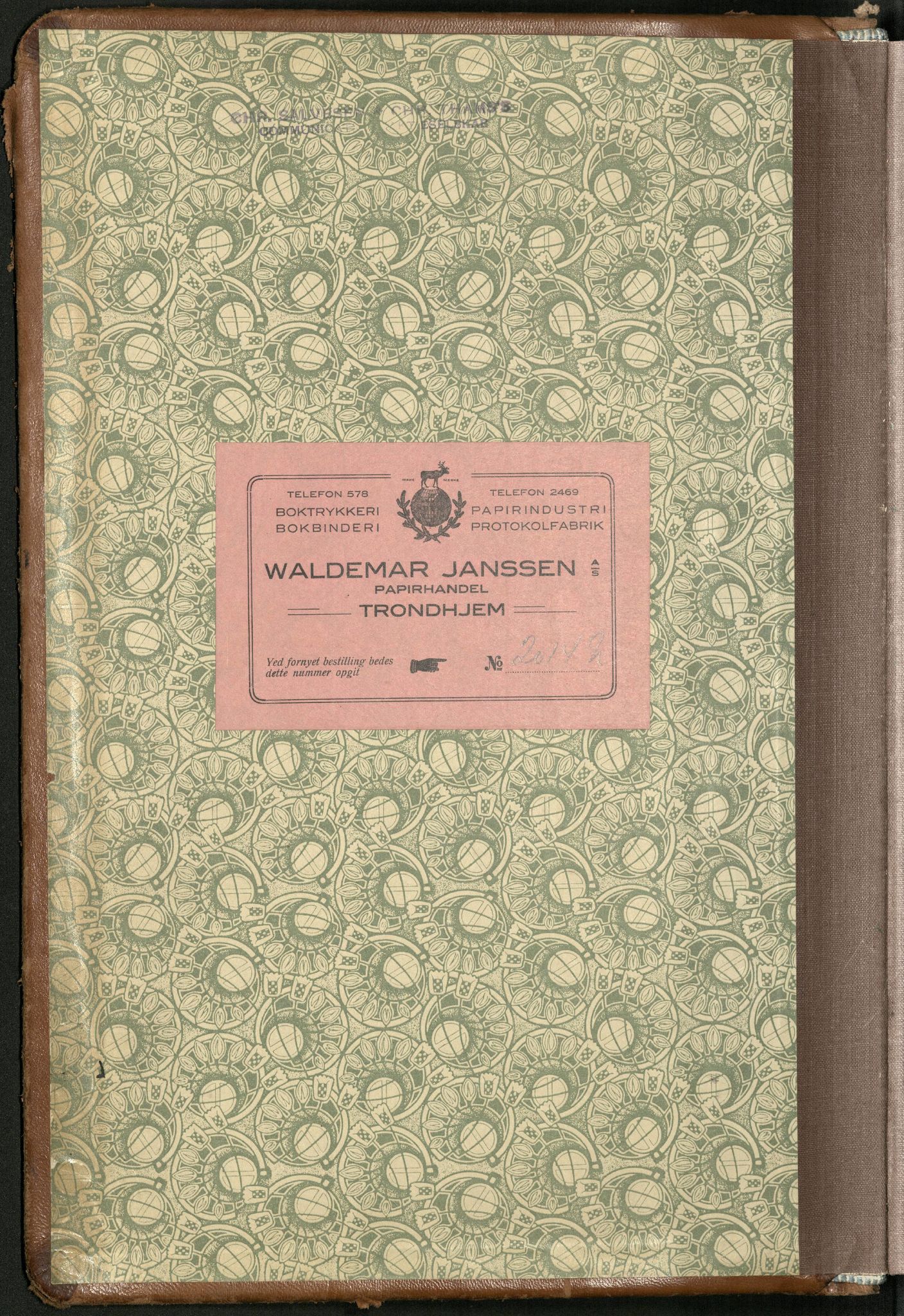 Chr. Salvesen og Chr. Thams Communications Aktieselskab, MIST/OI-A-6006/T/0001/0001 / Registerbøker, 1911-1970