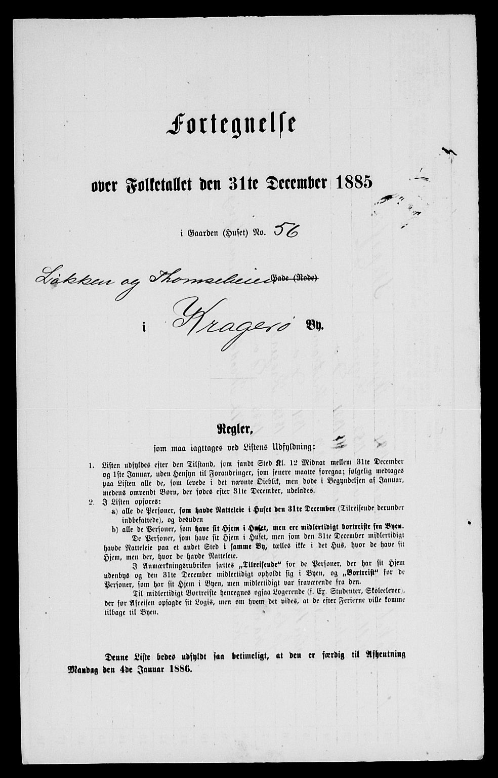 SAKO, Folketelling 1885 for 0801 Kragerø kjøpstad, 1885, s. 767