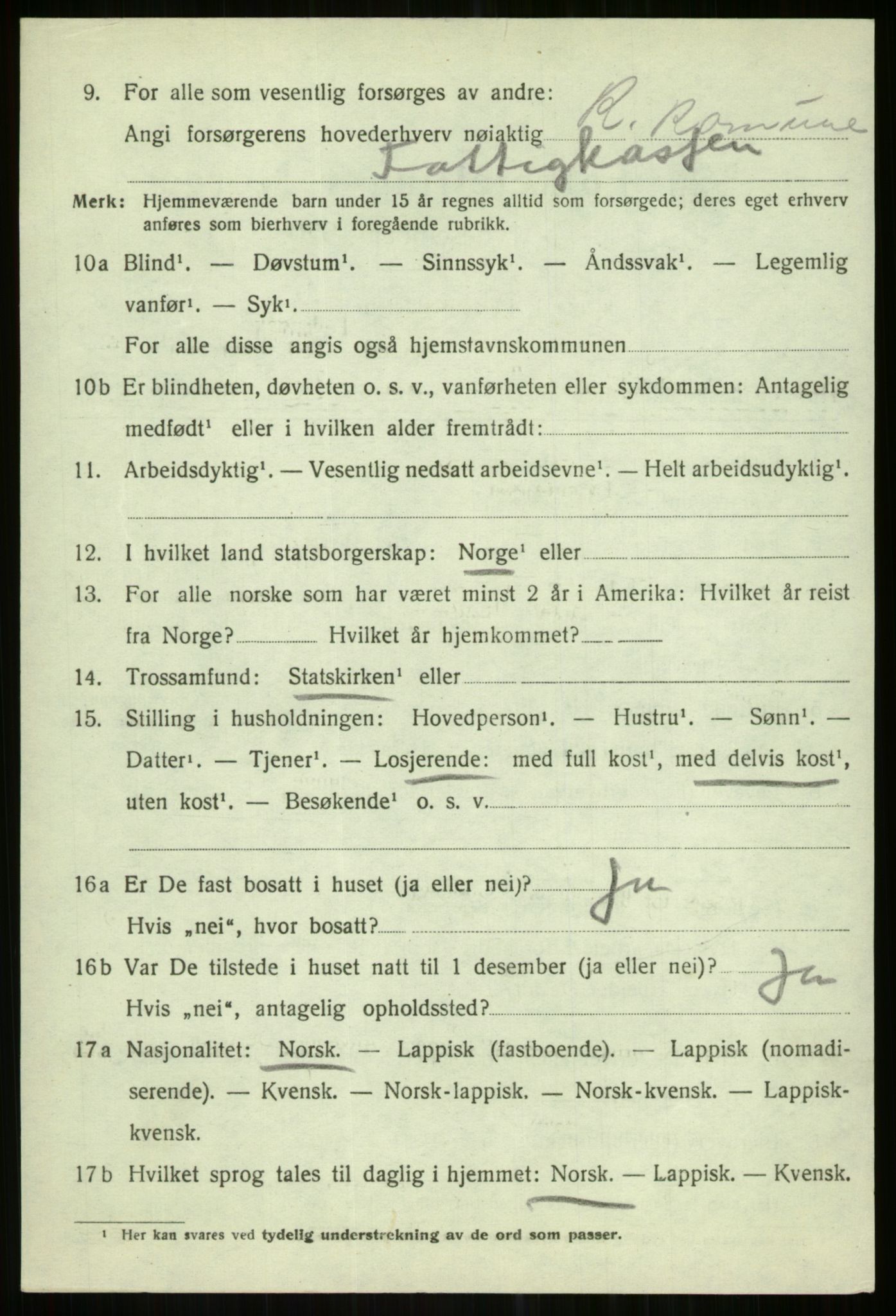 SATØ, Folketelling 1920 for 1936 Karlsøy herred, 1920, s. 1718