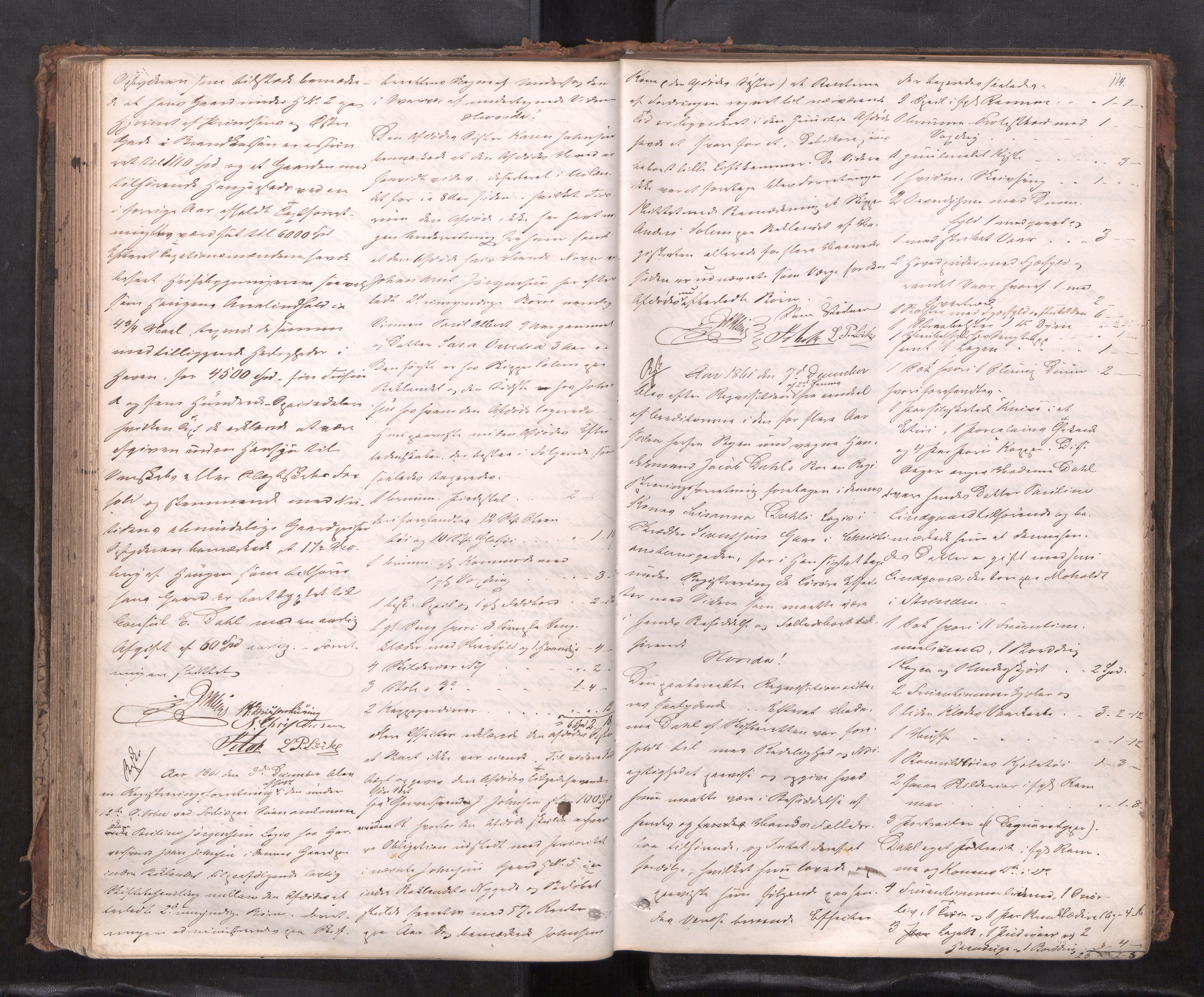 Trondheim byfogd, AV/SAT-A-0003/1/3/3C/L0003: Skifteregistreringsprotokoll - 12/12-19/3. (m/ register) U, 1860-1864, s. 114