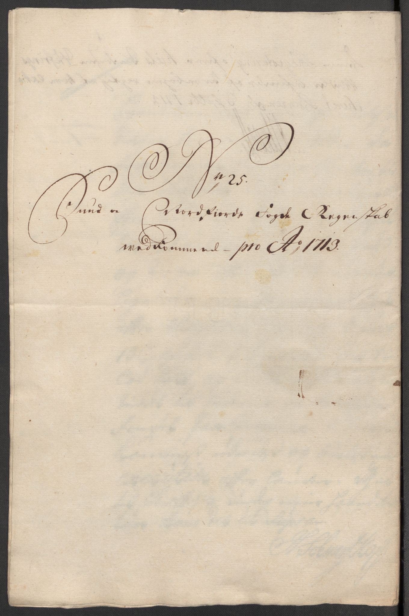 Rentekammeret inntil 1814, Reviderte regnskaper, Fogderegnskap, AV/RA-EA-4092/R53/L3437: Fogderegnskap Sunn- og Nordfjord, 1713, s. 319