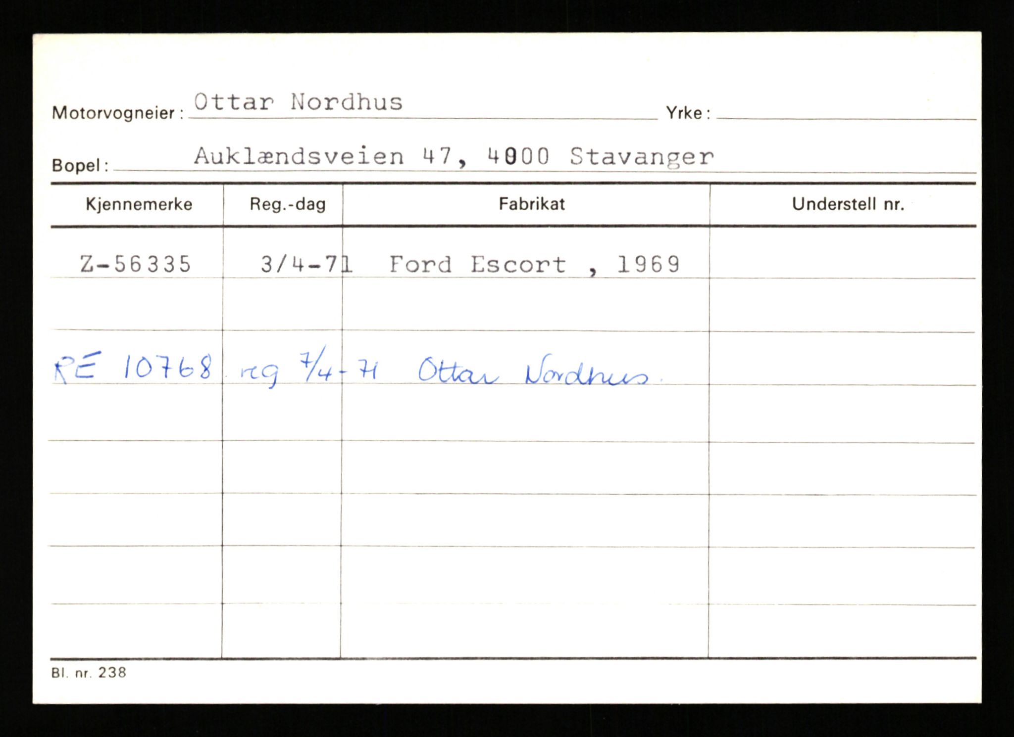 Stavanger trafikkstasjon, SAST/A-101942/0/G/L0007: Registreringsnummer: 49019 - 67460, 1930-1971, s. 1757