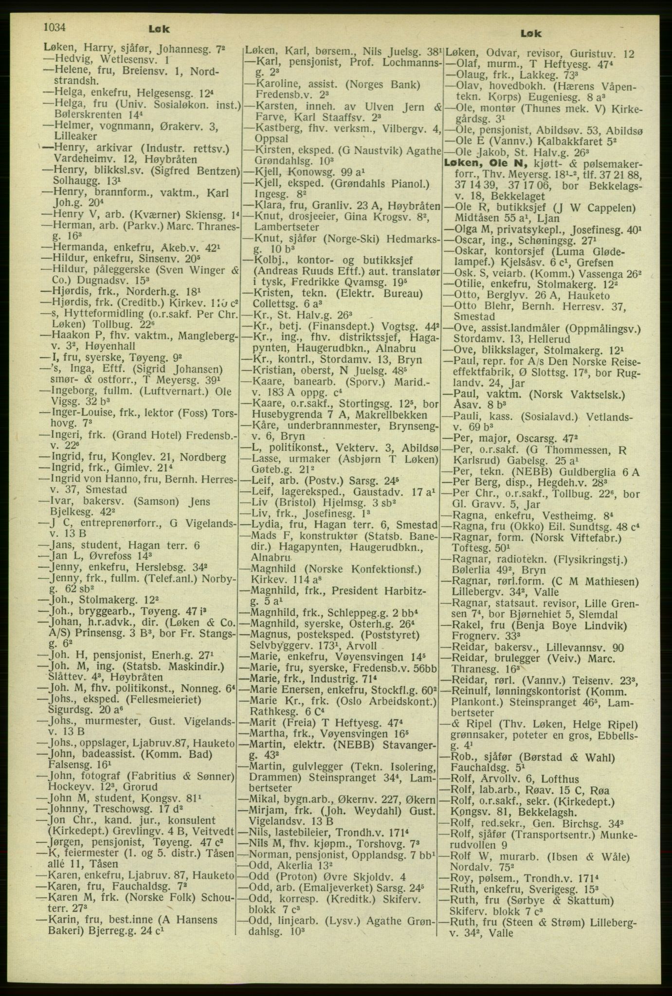 Kristiania/Oslo adressebok, PUBL/-, 1958-1959, s. 1034