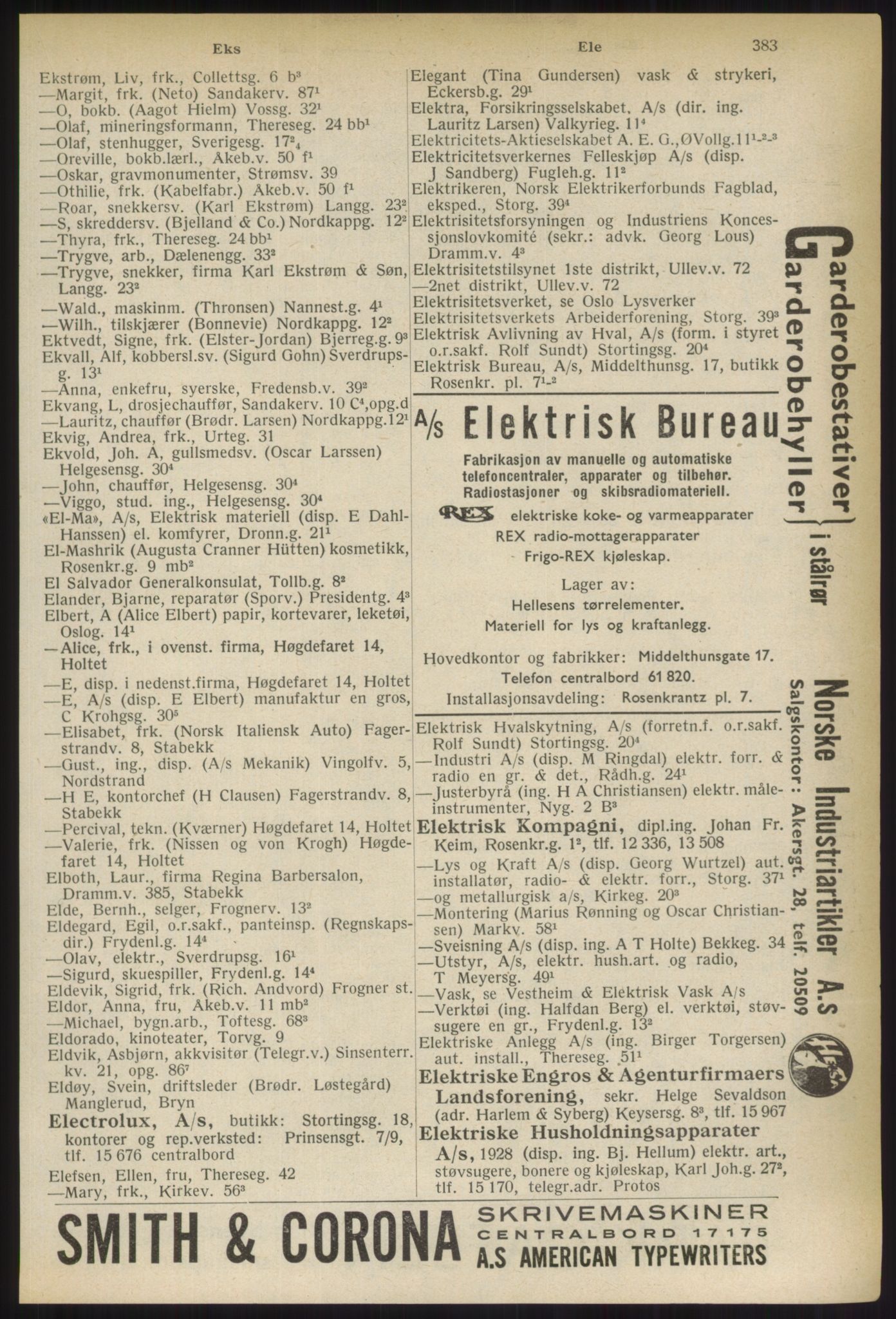 Kristiania/Oslo adressebok, PUBL/-, 1937, s. 383
