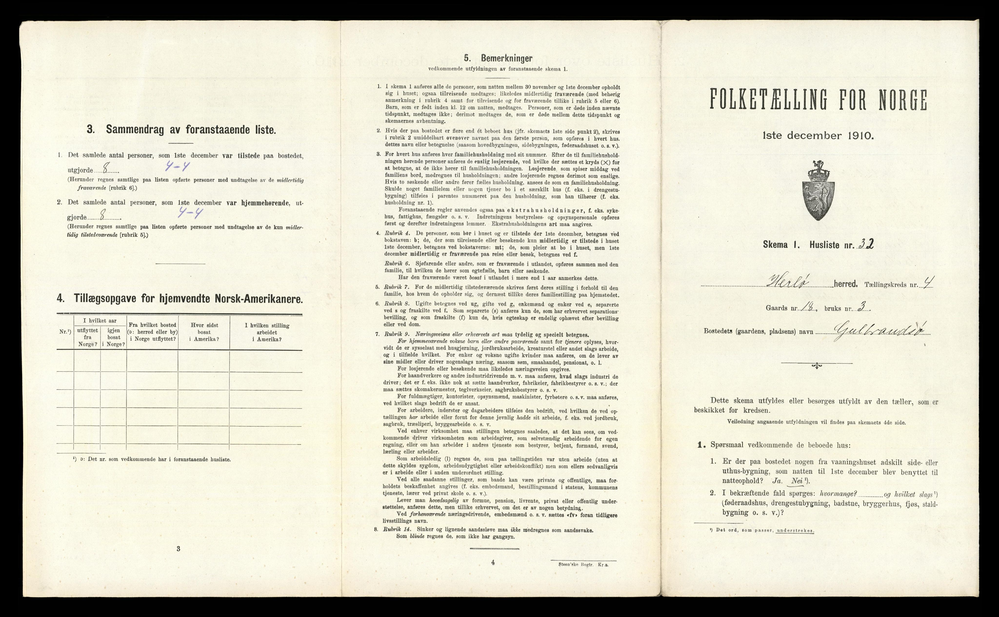RA, Folketelling 1910 for 1258 Herdla herred, 1910, s. 396