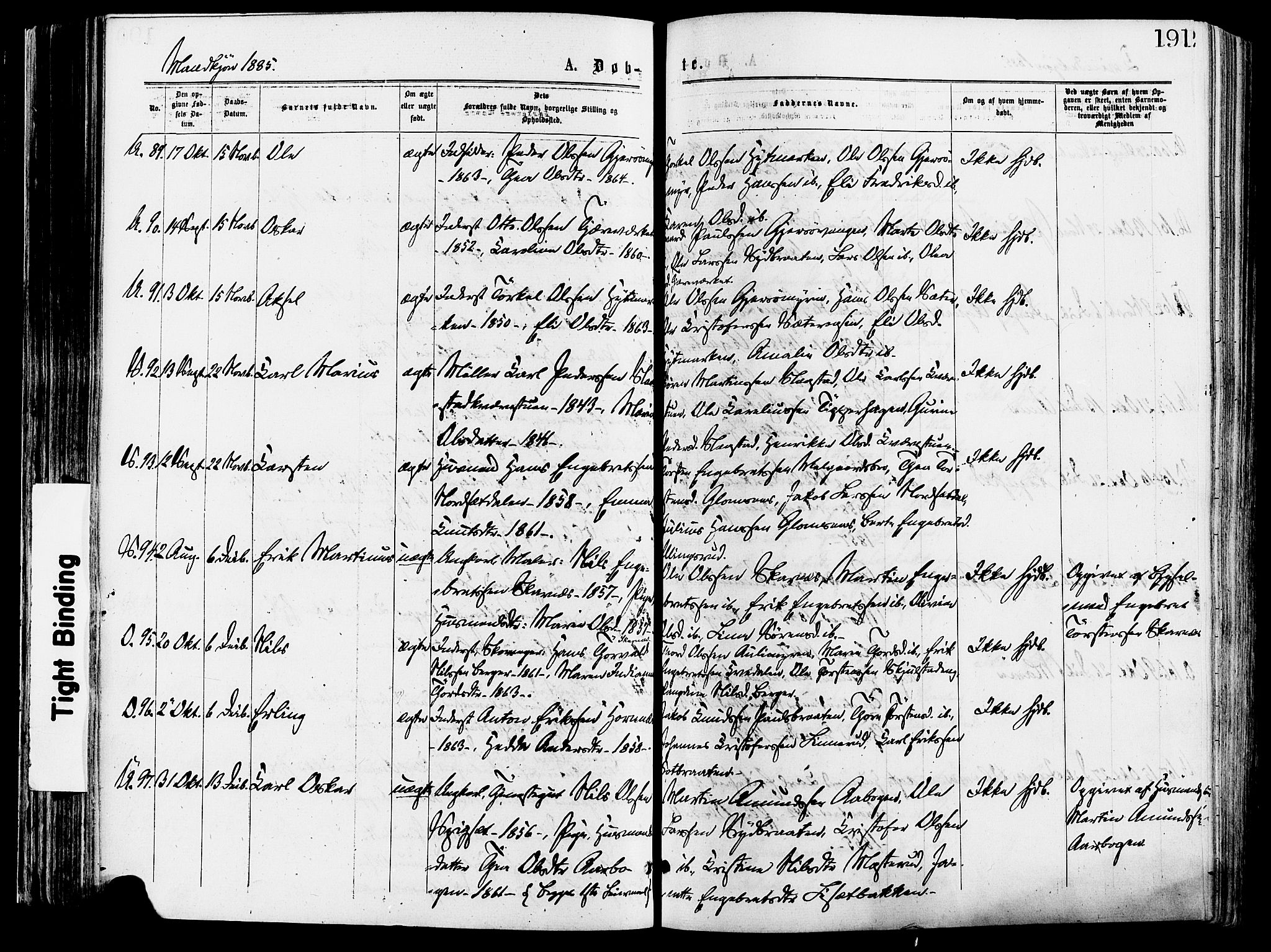 Sør-Odal prestekontor, AV/SAH-PREST-030/H/Ha/Haa/L0005: Ministerialbok nr. 5, 1876-1885, s. 191