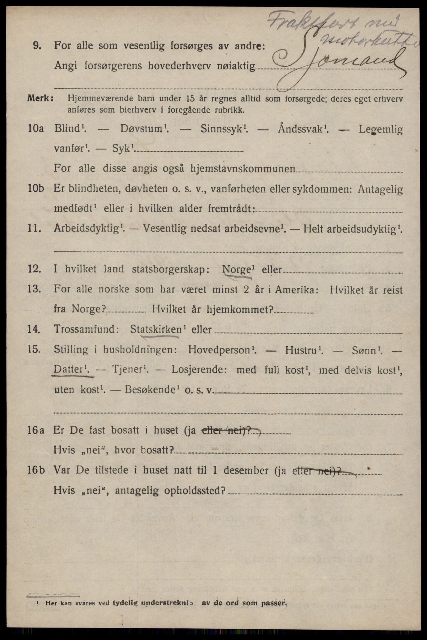 SAST, Folketelling 1920 for 1141 Finnøy herred, 1920, s. 2455