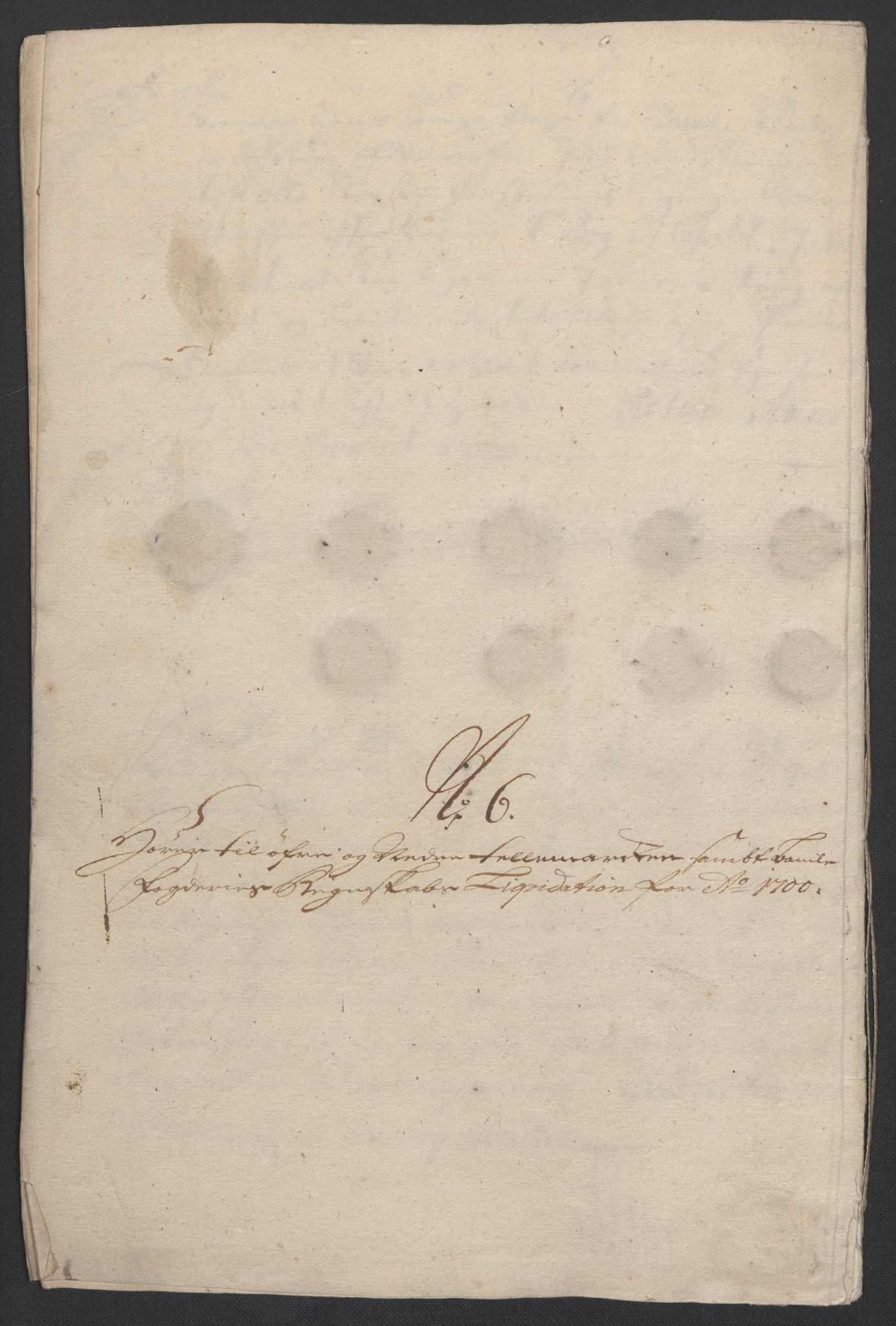 Rentekammeret inntil 1814, Reviderte regnskaper, Fogderegnskap, RA/EA-4092/R36/L2103: Fogderegnskap Øvre og Nedre Telemark og Bamble, 1700, s. 68