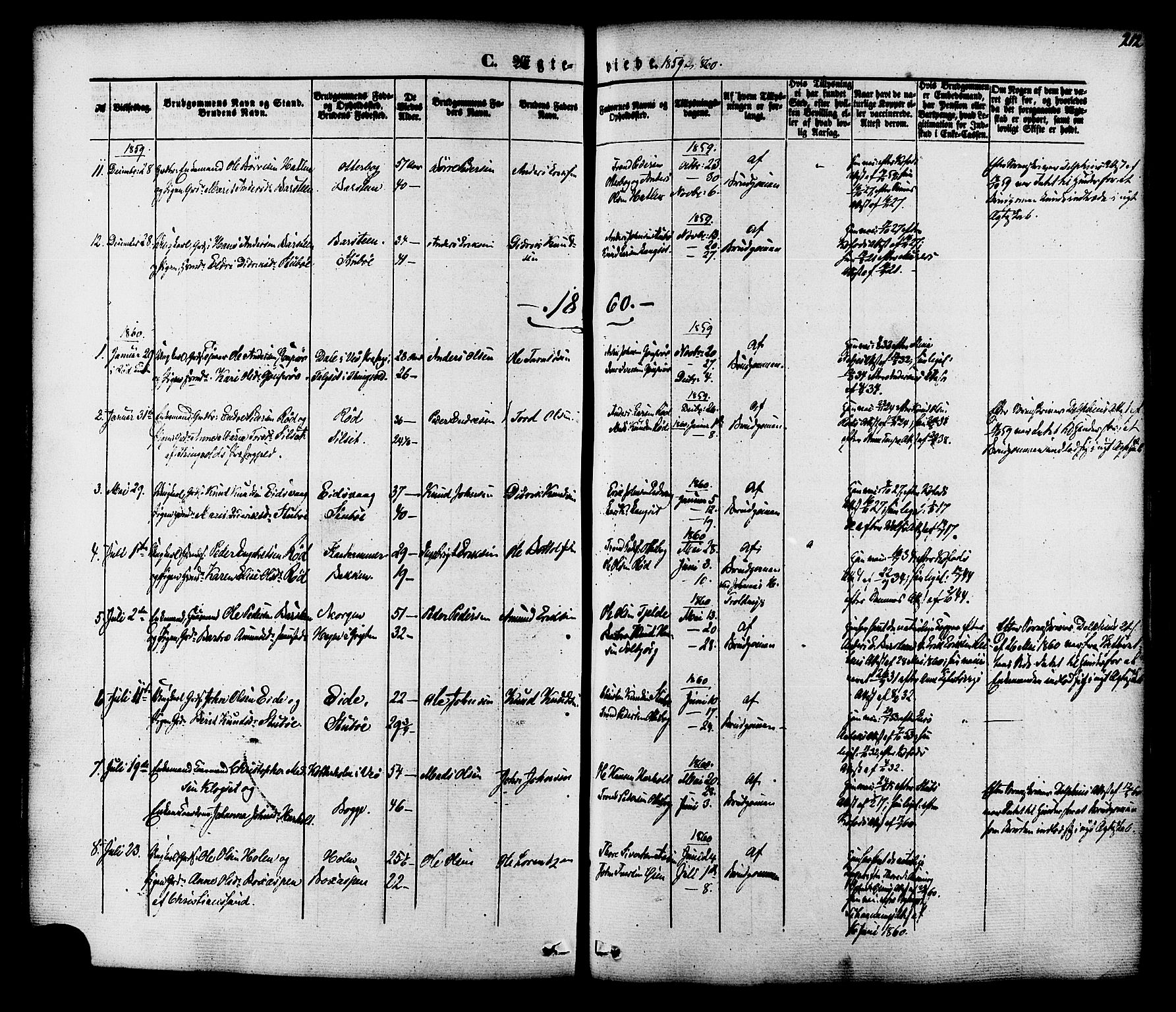 Ministerialprotokoller, klokkerbøker og fødselsregistre - Møre og Romsdal, SAT/A-1454/551/L0625: Ministerialbok nr. 551A05, 1846-1879, s. 212