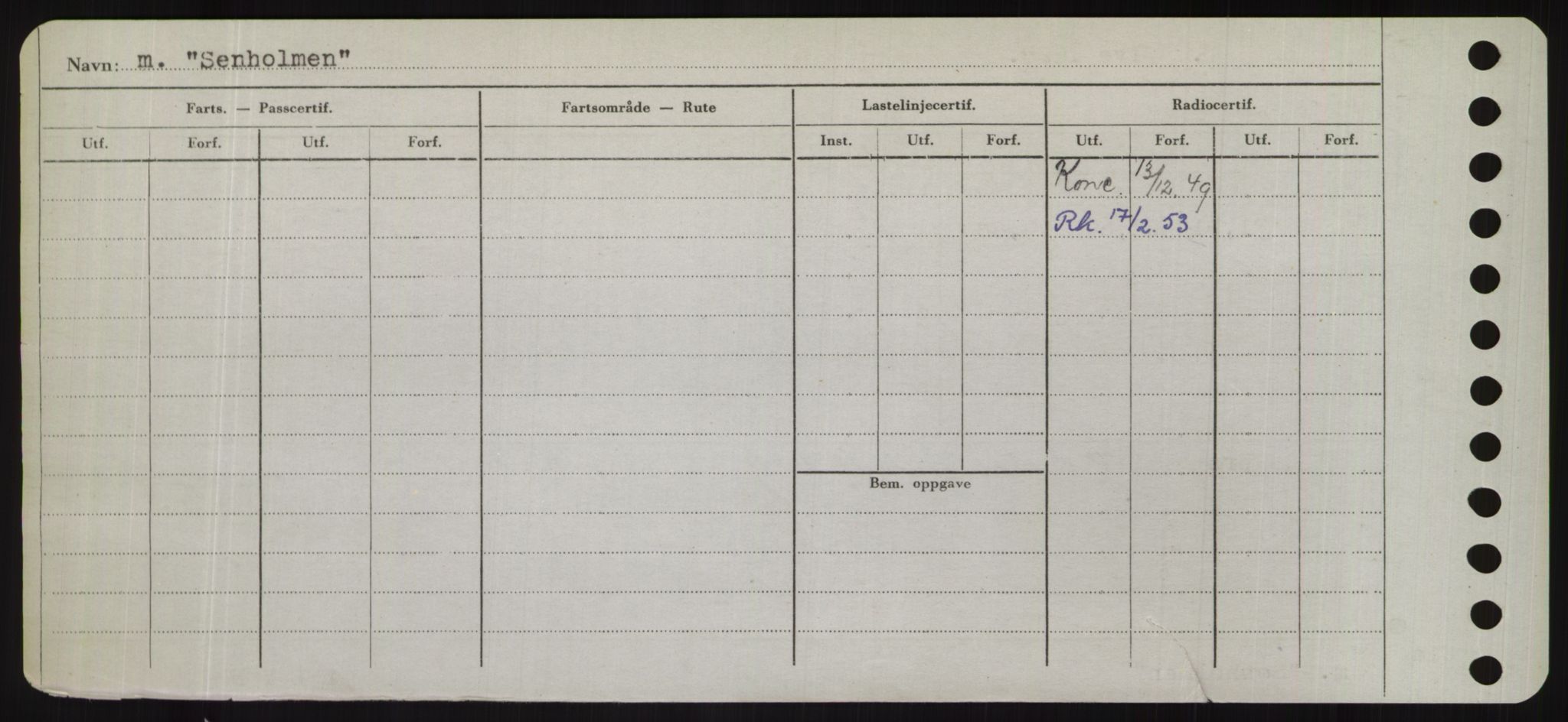 Sjøfartsdirektoratet med forløpere, Skipsmålingen, RA/S-1627/H/Hd/L0032: Fartøy, San-Seve, s. 486