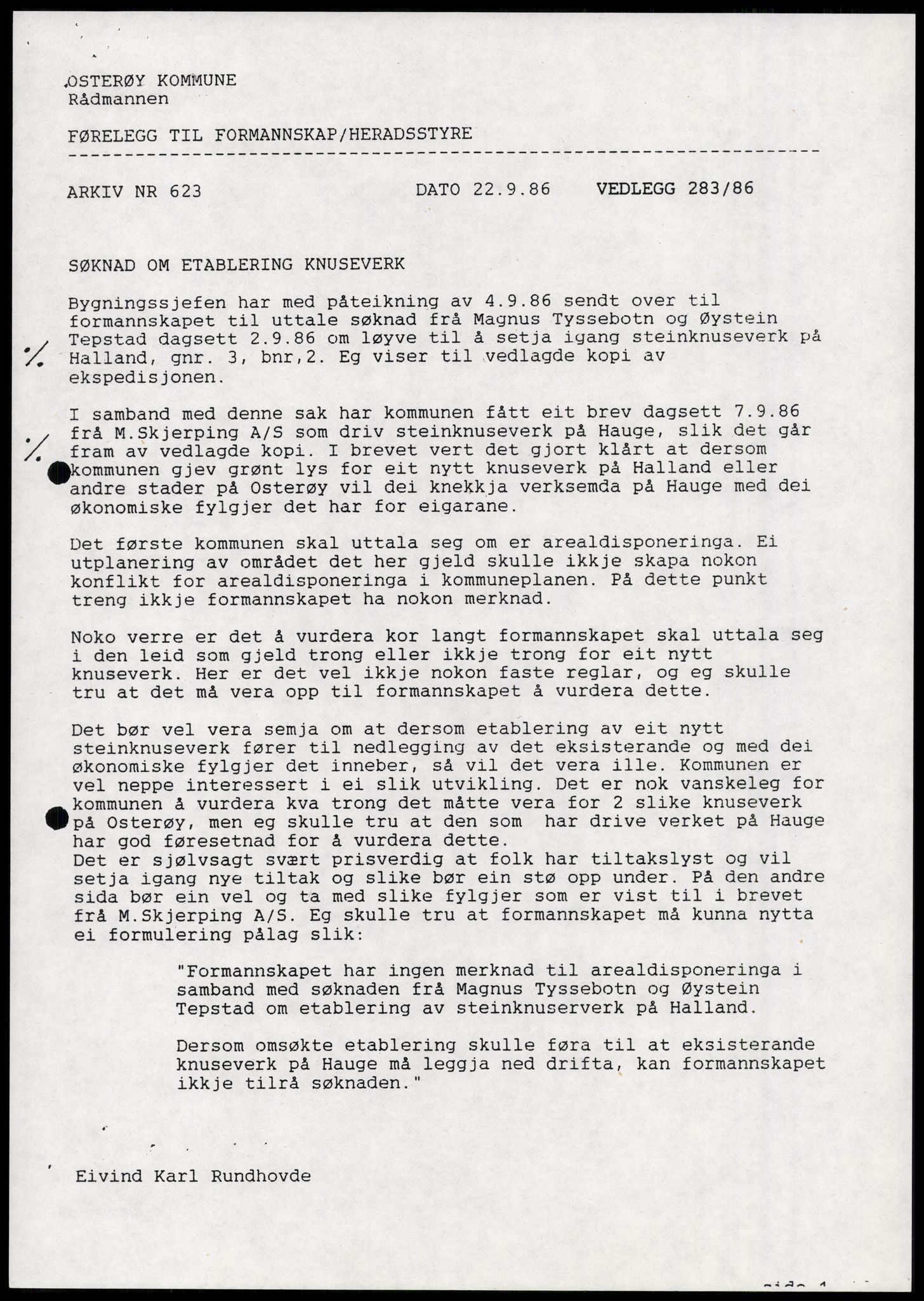 Statens forurensningstilsyn, hovedkontoret, AV/RA-S-4136/1/D/Da/L1368: Kommunalt avløpsvann, slam og avfall, vannforsyning, analyse, akvakultur og produktkontroll, 1983-1993, s. 12