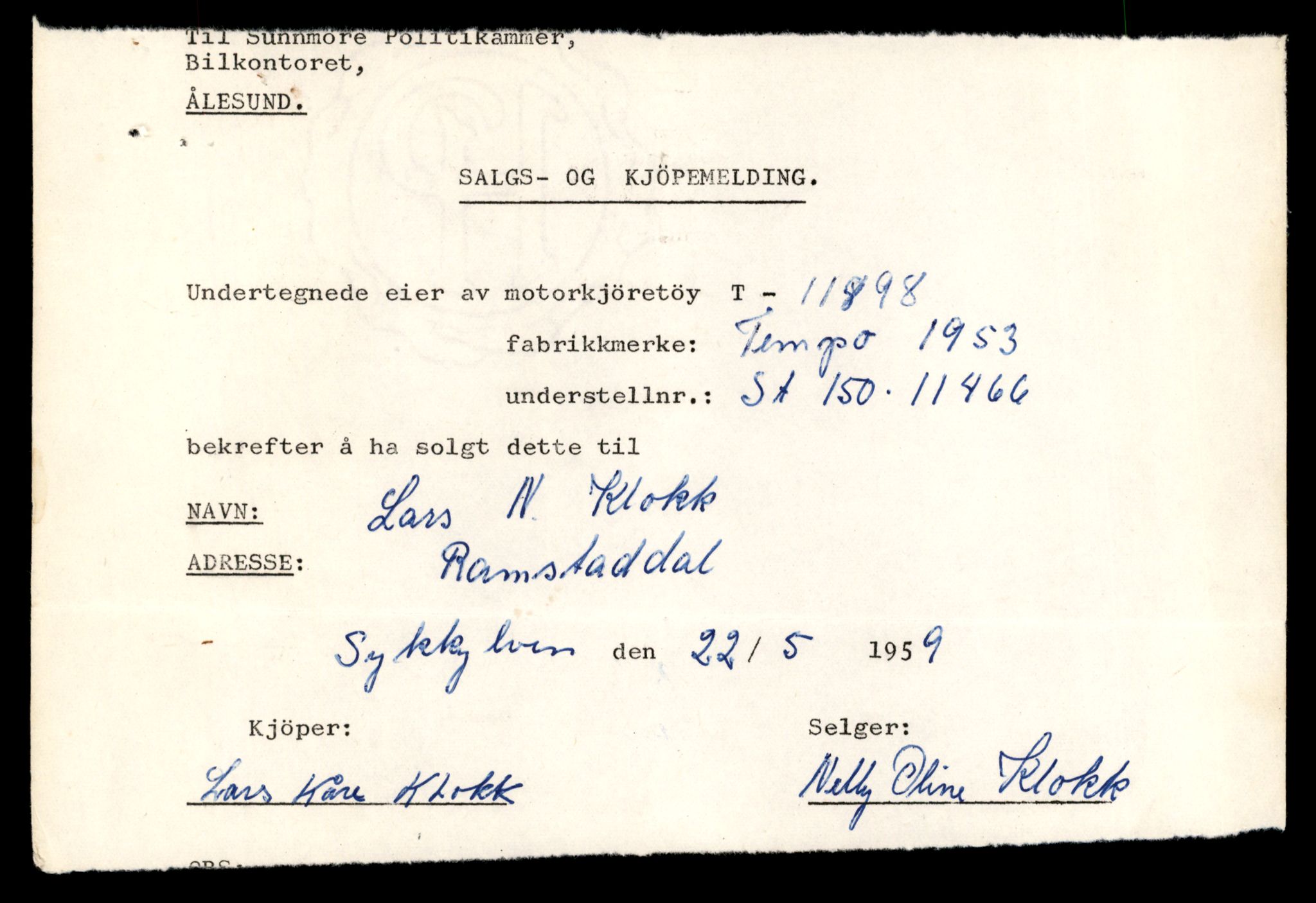 Møre og Romsdal vegkontor - Ålesund trafikkstasjon, AV/SAT-A-4099/F/Fe/L0031: Registreringskort for kjøretøy T 11800 - T 11996, 1927-1998, s. 1781