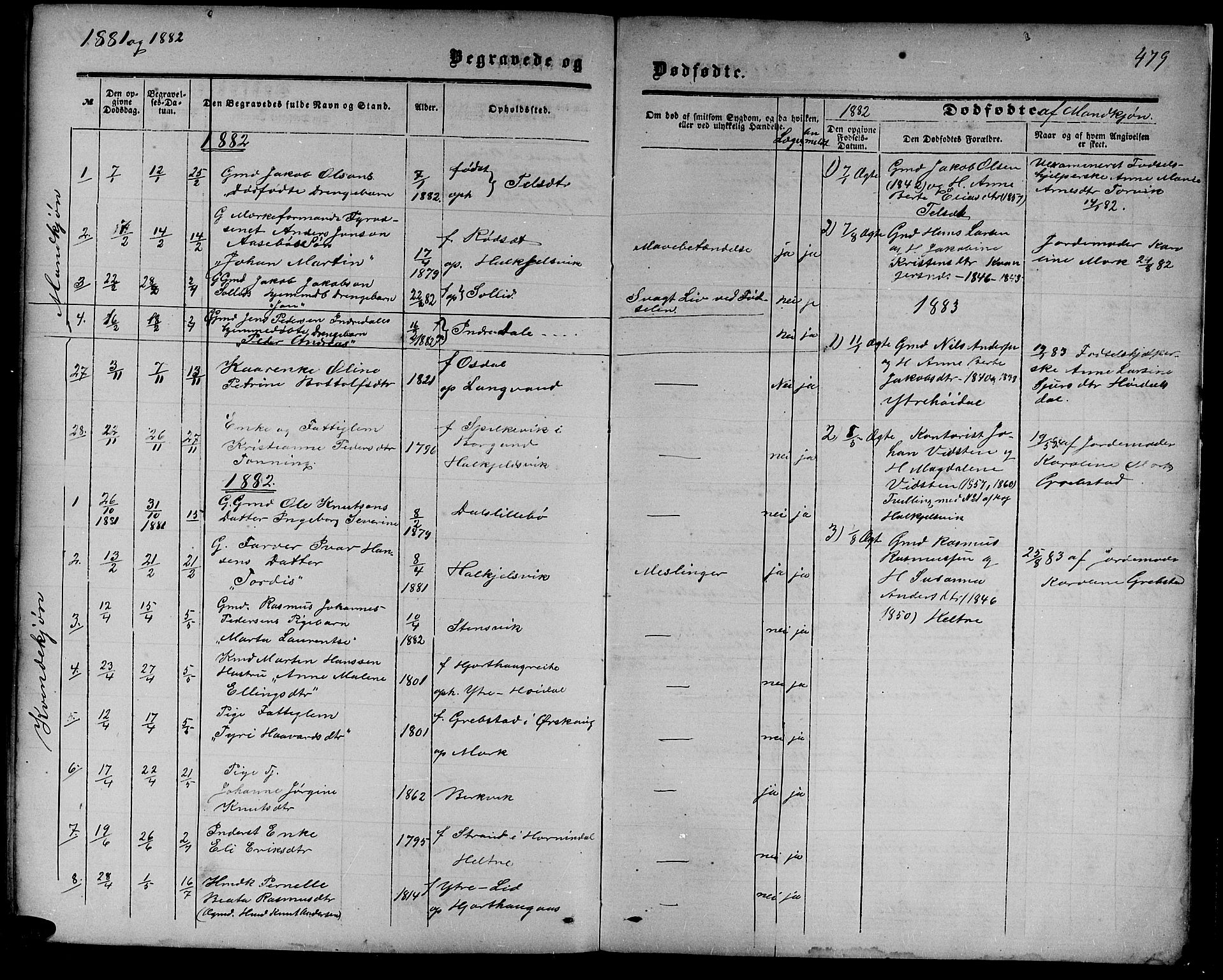 Ministerialprotokoller, klokkerbøker og fødselsregistre - Møre og Romsdal, AV/SAT-A-1454/511/L0157: Klokkerbok nr. 511C03, 1864-1884, s. 479