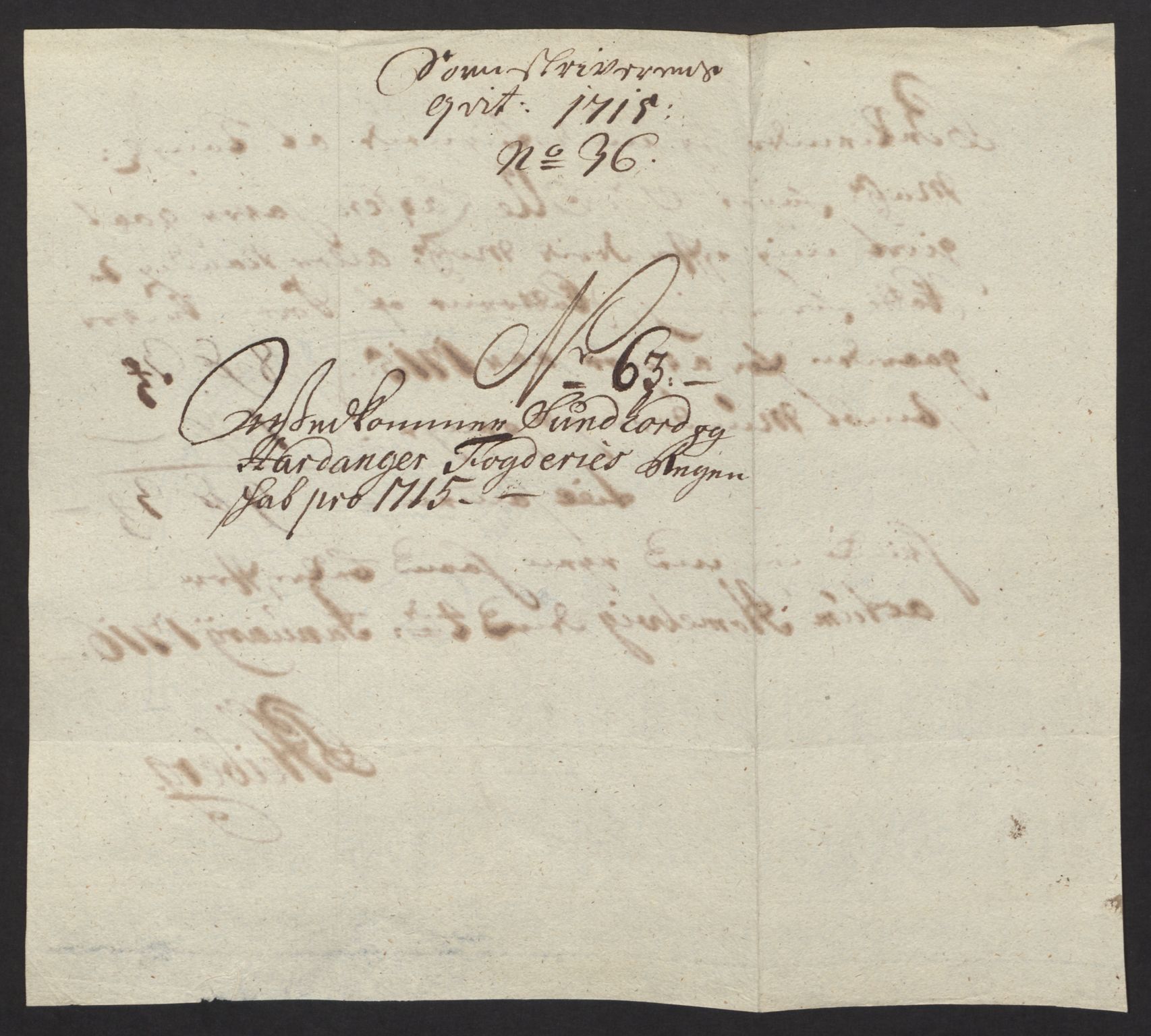 Rentekammeret inntil 1814, Reviderte regnskaper, Fogderegnskap, AV/RA-EA-4092/R48/L2991: Fogderegnskap Sunnhordland og Hardanger, 1715, s. 411